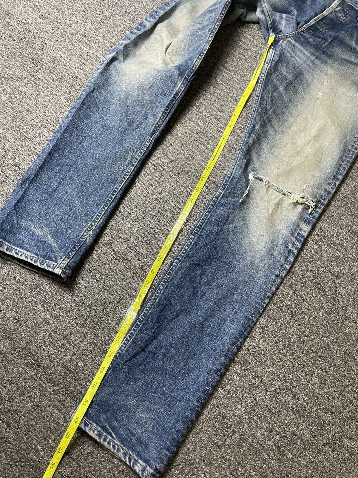 United Arrows × Vintage United Arrows x Beauty Youth Distressed Denim Jeans (117) Size US 35 - 6 Thumbnail