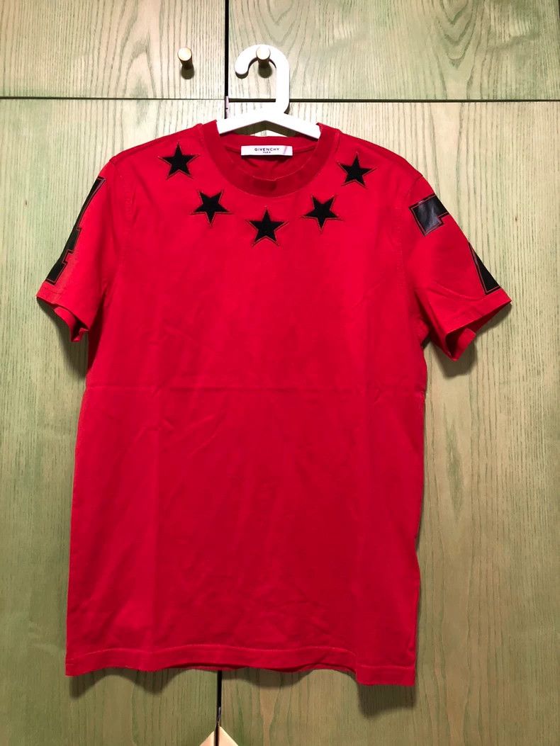 Givenchy Givenchy Star Pattern Authentic Round Neck T-Shirt 2506-Nex Size US S / EU 44-46 / 1 - 1 Thumbnail