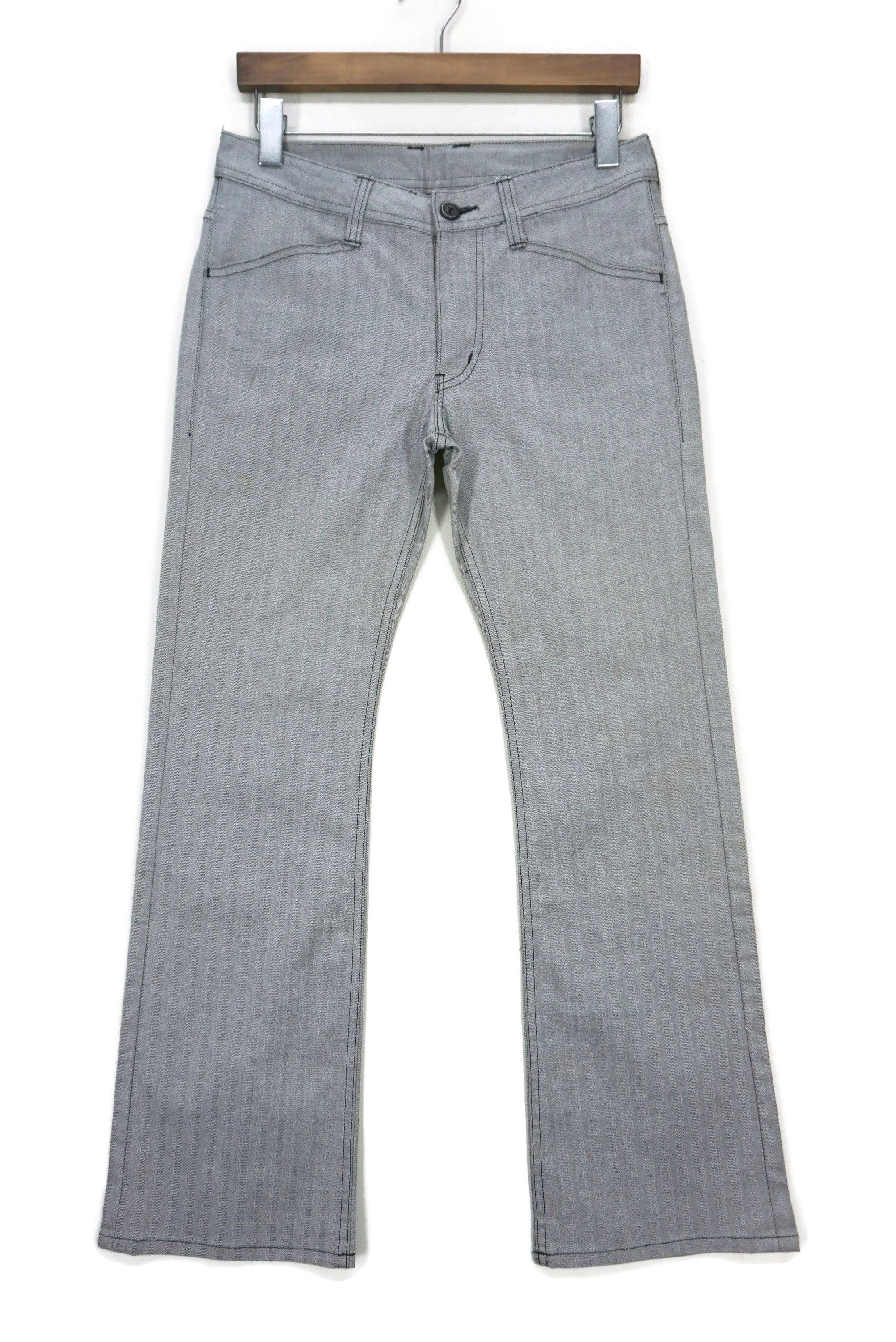Japanese Brand Men's Bigi Pants fit W30xL29 Low-Rise Bootcut Flared Hickory Size US 30 / EU 46 - 1 Thumbnail