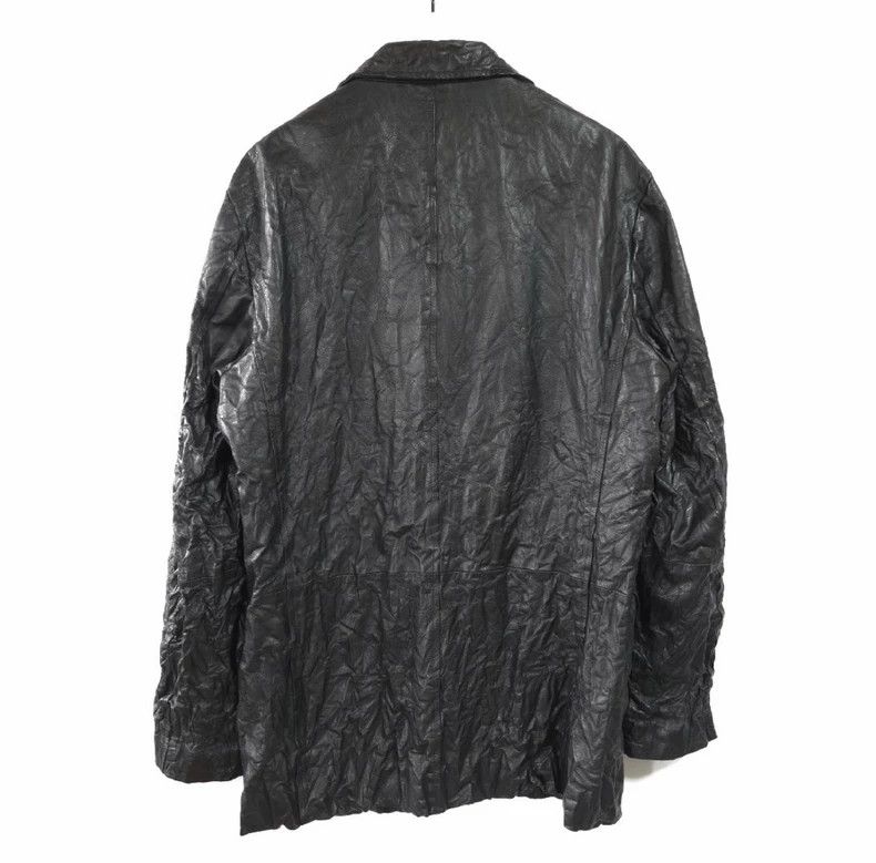 Issey Miyake issey miyake Pleated cowhide coat Size US XL / EU 56 / 4 - 2 Thumbnail