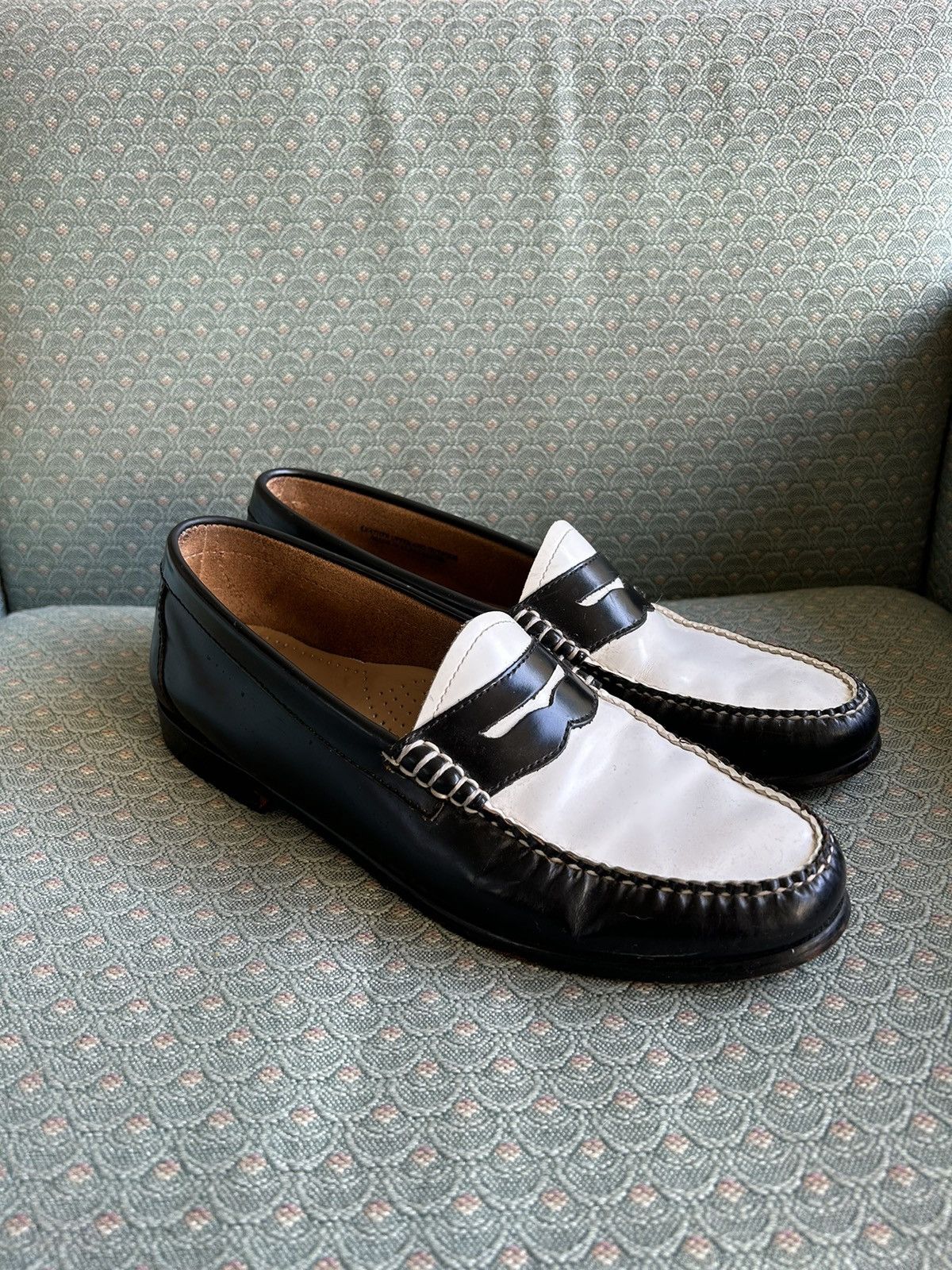 G.H. Bass & Co. G.H.BASS WEEJUNS LOAFER “Black & White” | Grailed