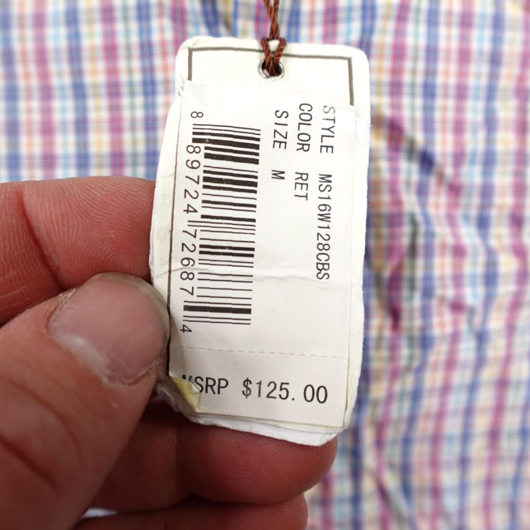 Peter Millar Peter Millar Shirt Mens Medium Blue White Pink Plaid Button Up Short Sleeve NEW Size US M / EU 48-50 / 2 - 4 Thumbnail