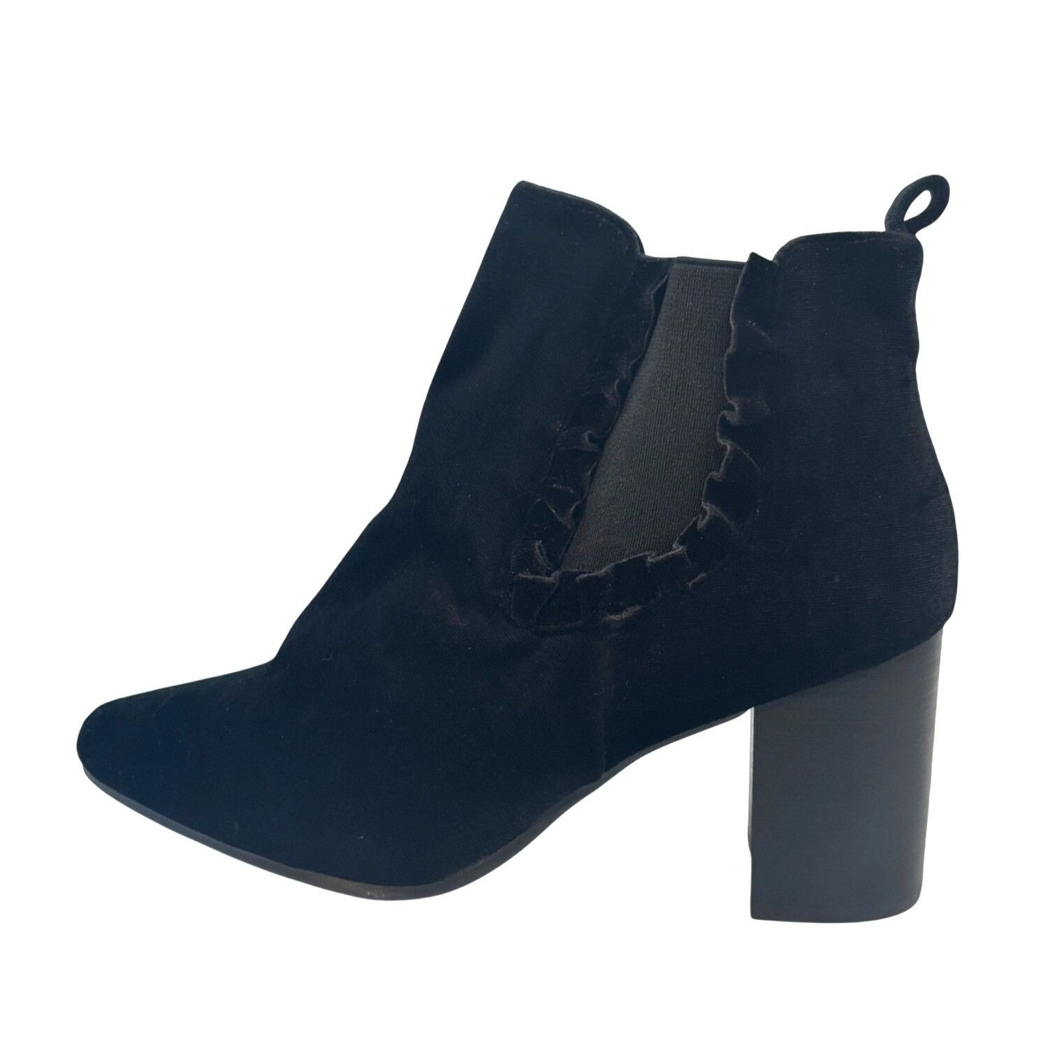 14th & Union 14th & Union Blaine Black Velvet Pointed Toe Pull-on Ankle B Size US 9 / IT 39 - 4 Thumbnail