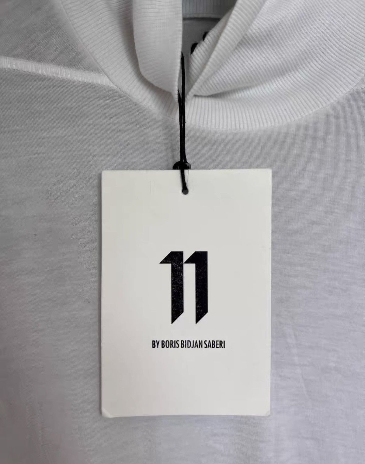 11 By Boris Bidjan Saberi 11ByBBS Cotton Letter-Embroidered LongSleeve Mockneck TShirt Size US M / EU 48-50 / 2 - 8 Thumbnail