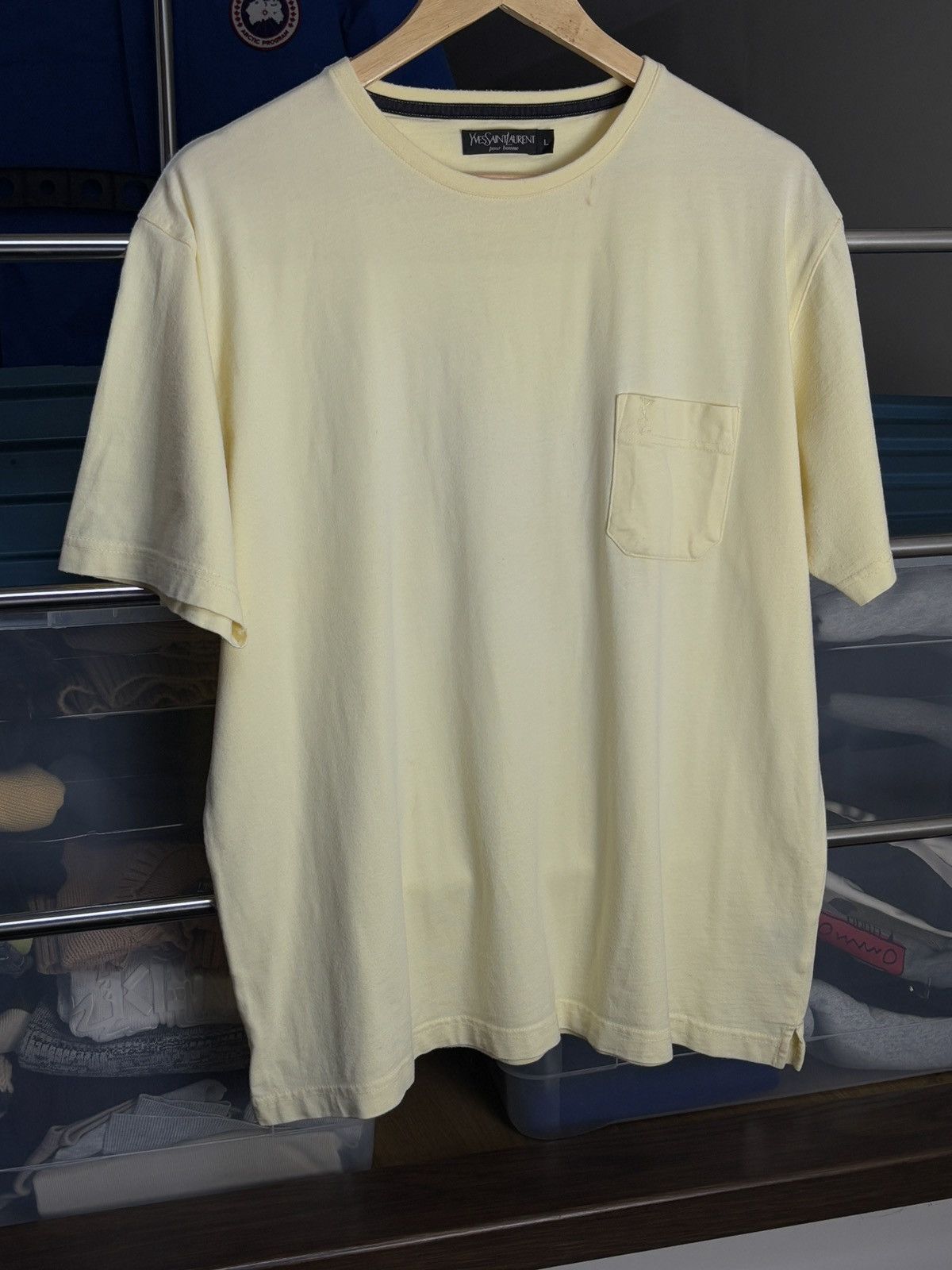 Yves Saint Laurent Yves Saint Laurent Vintage Pocket T-Shirt YSL Size US L / EU 52-54 / 3 - 2 Thumbnail