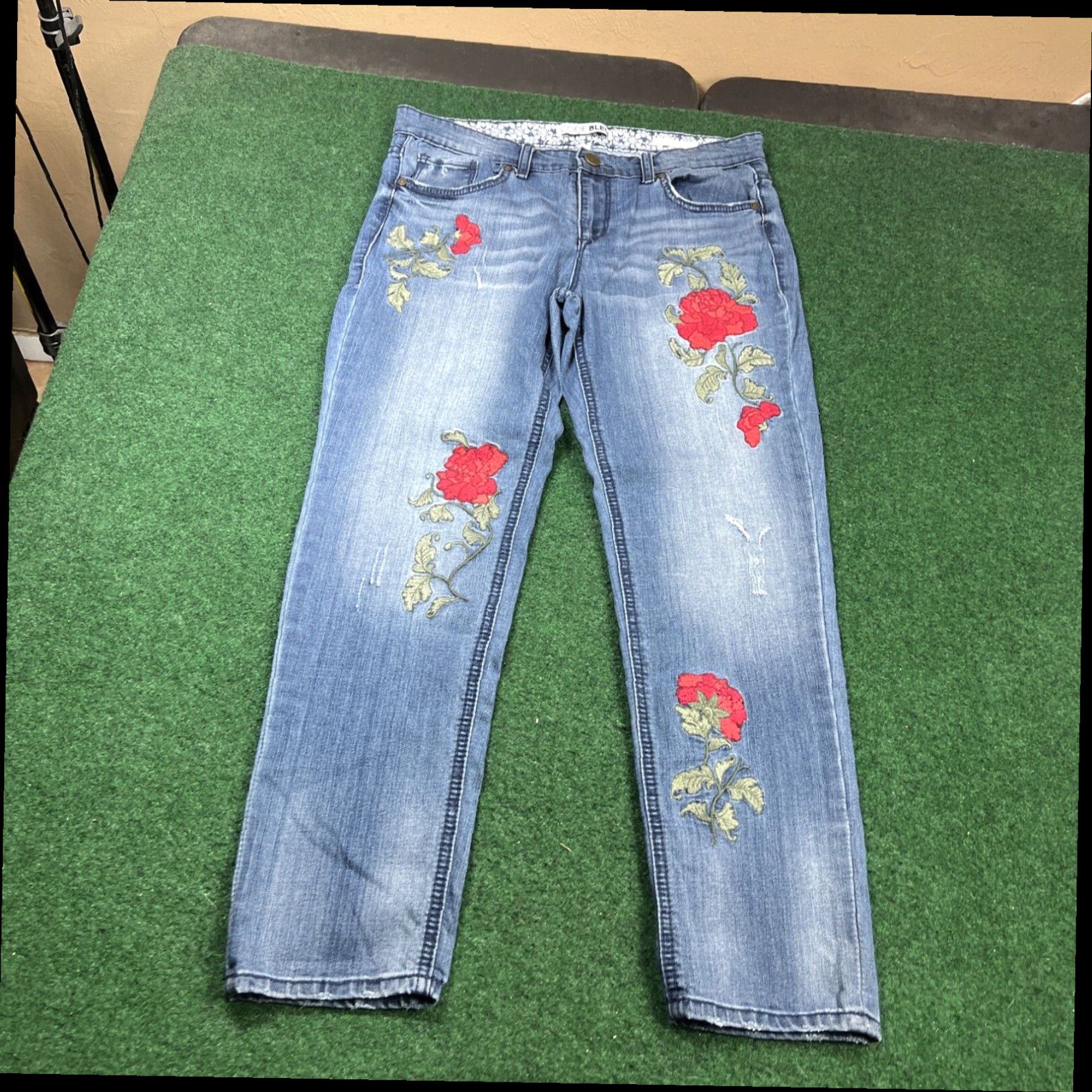 Vintage Code Bleu Gracie Bestie Jean Women's Size 8P Blue Cotton Denim Jeans 31x26 Size 30" / US 8 / IT 44 - 1 Thumbnail