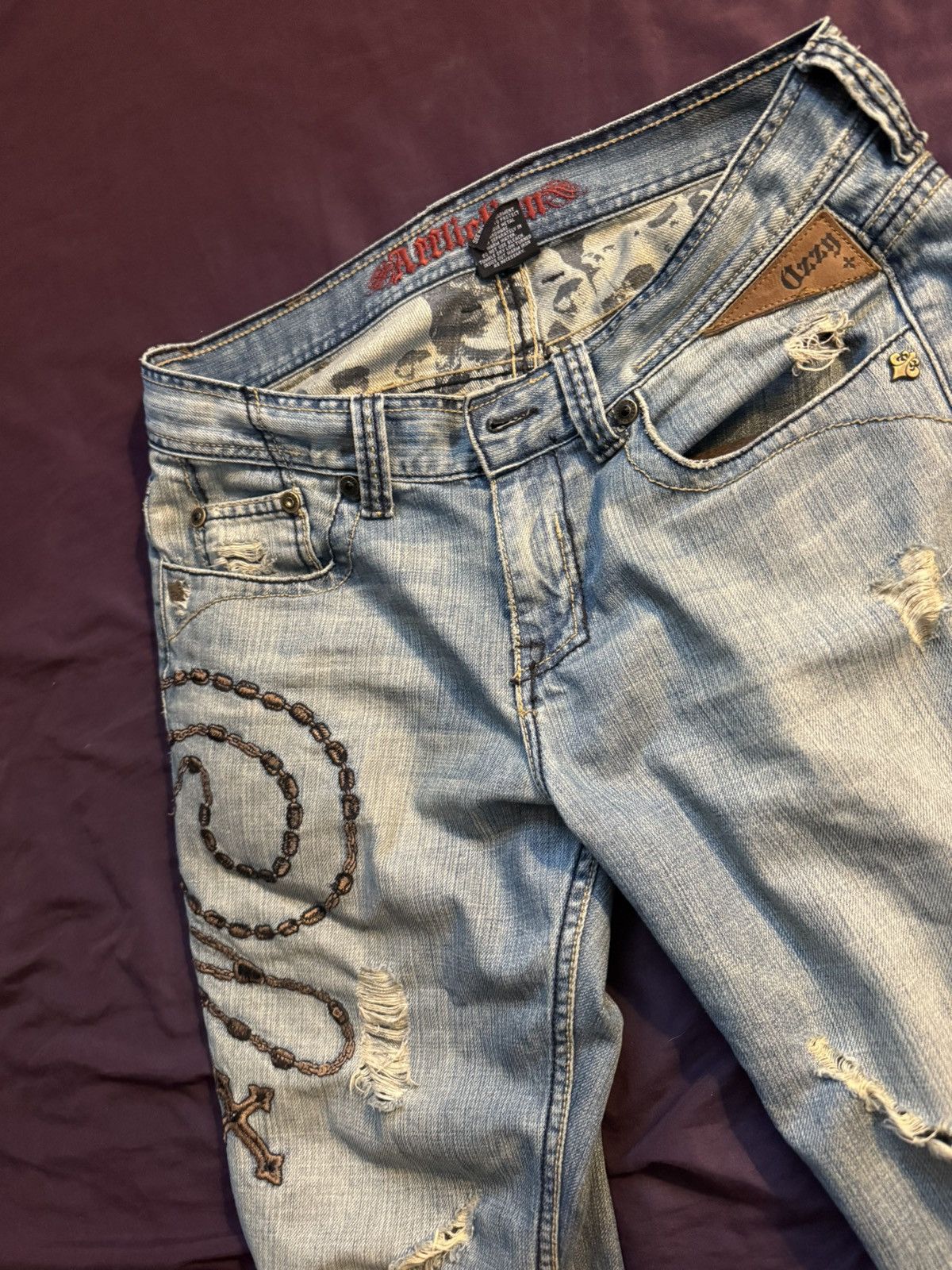 Affliction Affliction Ozzy Osborne jeans collaboration Size US 32 / EU 48 - 5 Thumbnail