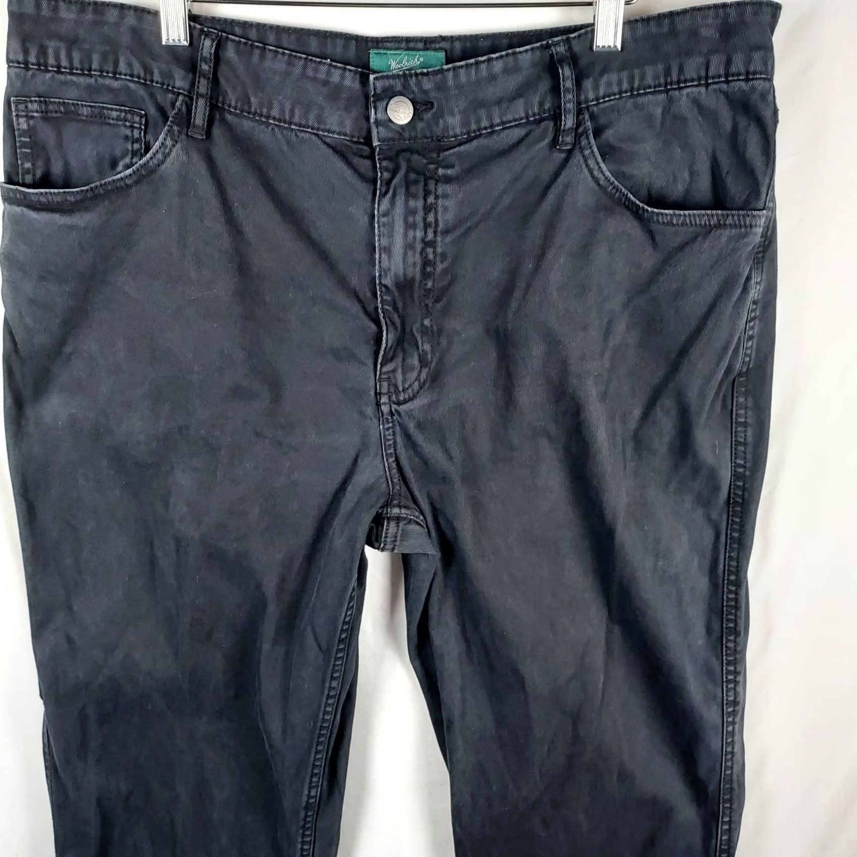 Vintage Woolrich Woolen Mills Men’s Chino Pants 36x30 Black Cotton Casual Work Trouser Size US 36 / EU 52 - 4 Thumbnail