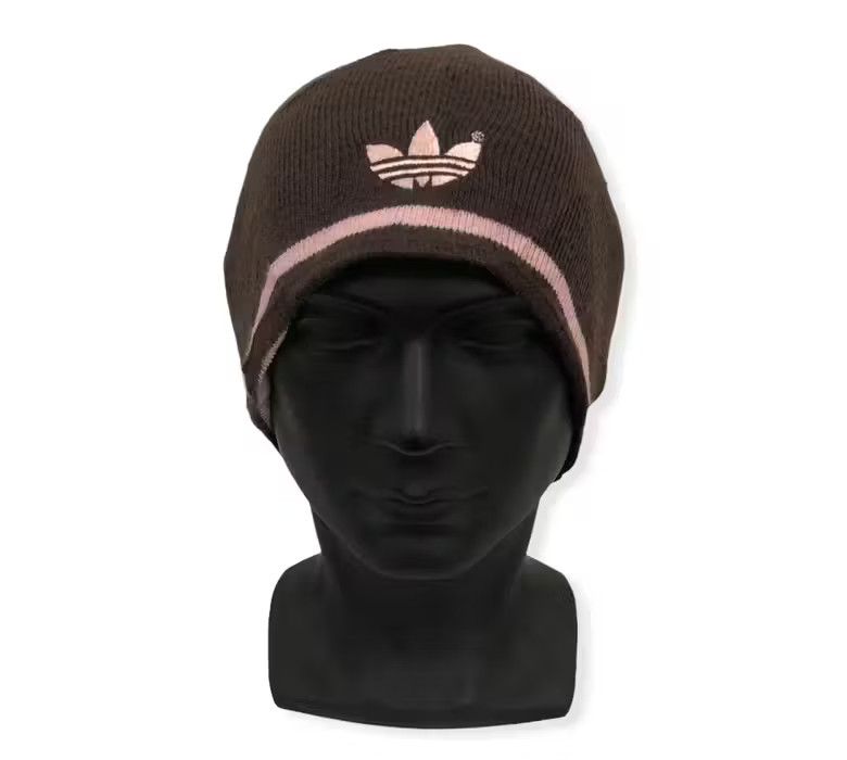 image of Vintage Adidas Trademark Logo Beanie Hat, Men's
