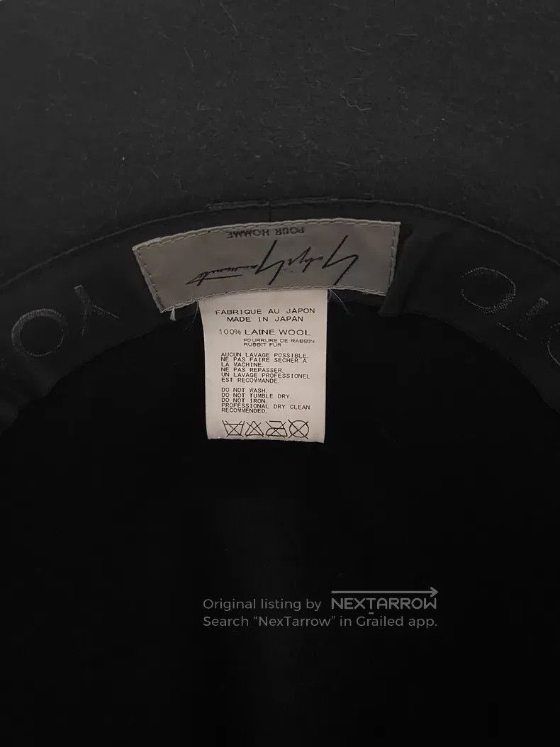 Yohji Yamamoto Yohji Yamamoto 2015 FW Show Coated Wool Top Hat Size ONE SIZE - 6 Thumbnail