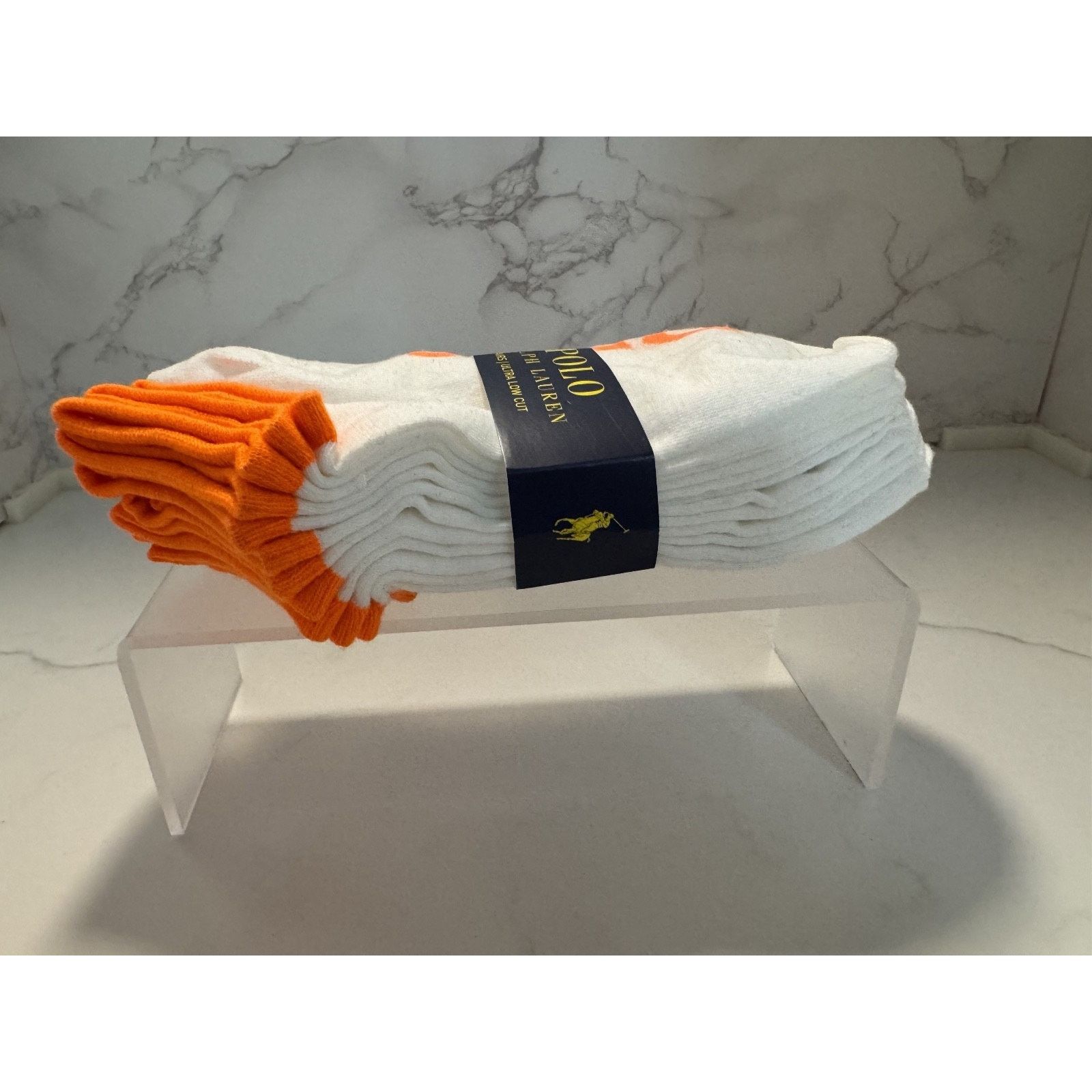 Polo Ralph Lauren Polo Ralph Lauren Classic Sport Men's Low Cut Socks Orange Size ONE SIZE - 2 Thumbnail