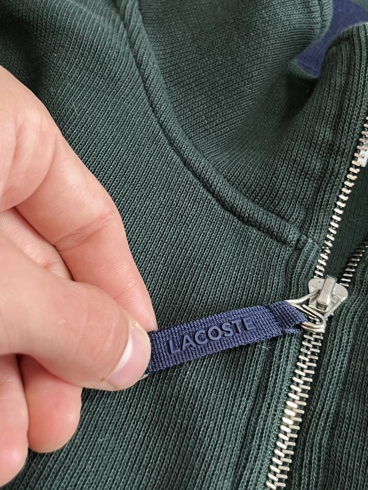 Lacoste Lacoste 1/4 Zip Green Pullover Size US XXL / EU 58 / 5 - 5 Thumbnail