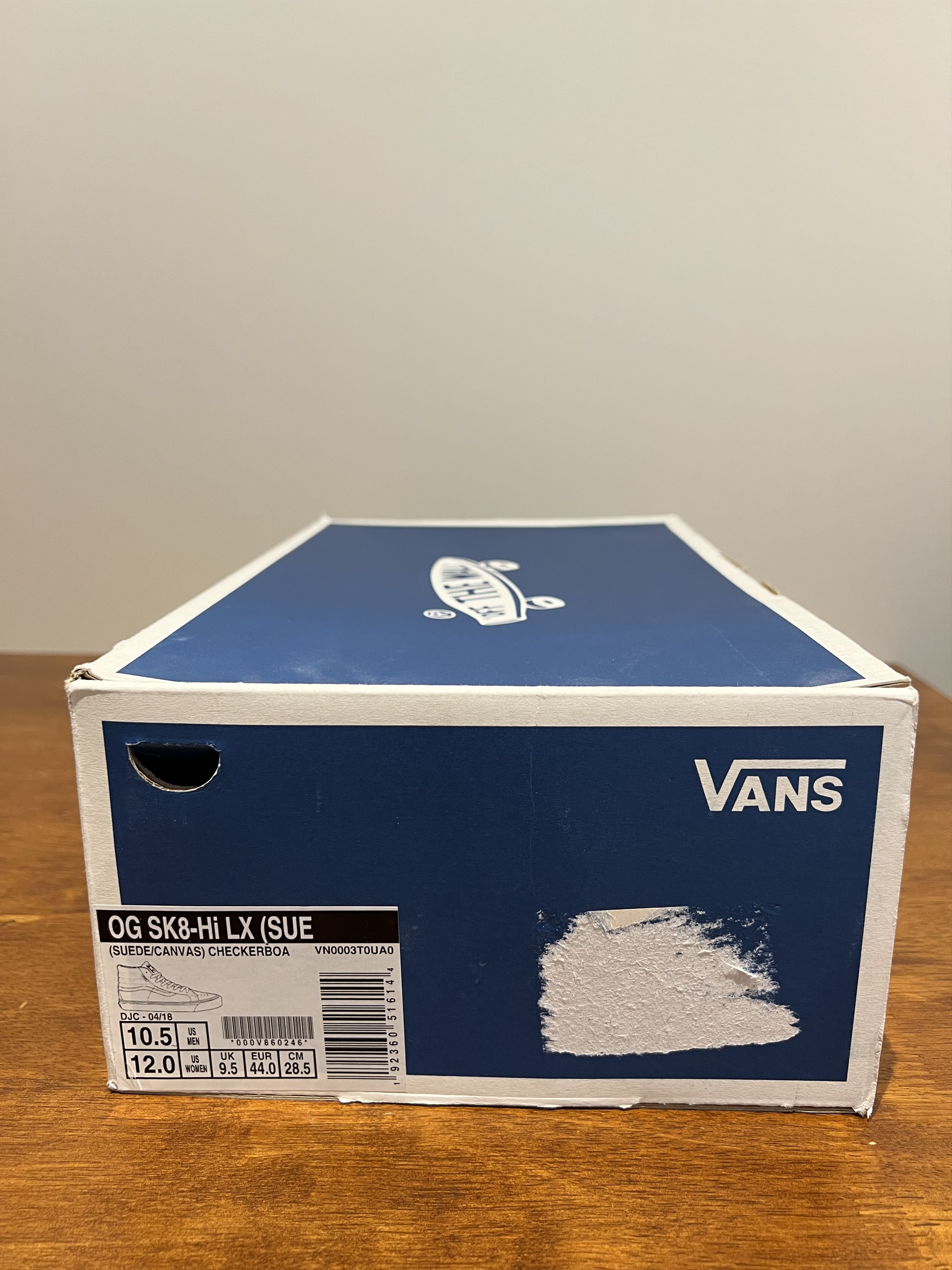 Vans 💚 2018 Vans OG Sk8-Hi LX "Checkerboard" US 10.5 NEW Size US 10.5 / EU 43-44 - 20 Thumbnail