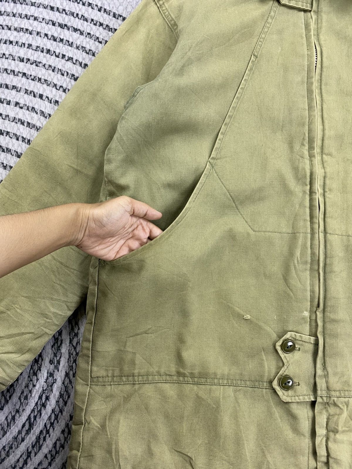 Vintage Vintage Artic-King Rare Green Double Collar Zipper Jacket Size US L / EU 52-54 / 3 - 8 Thumbnail
