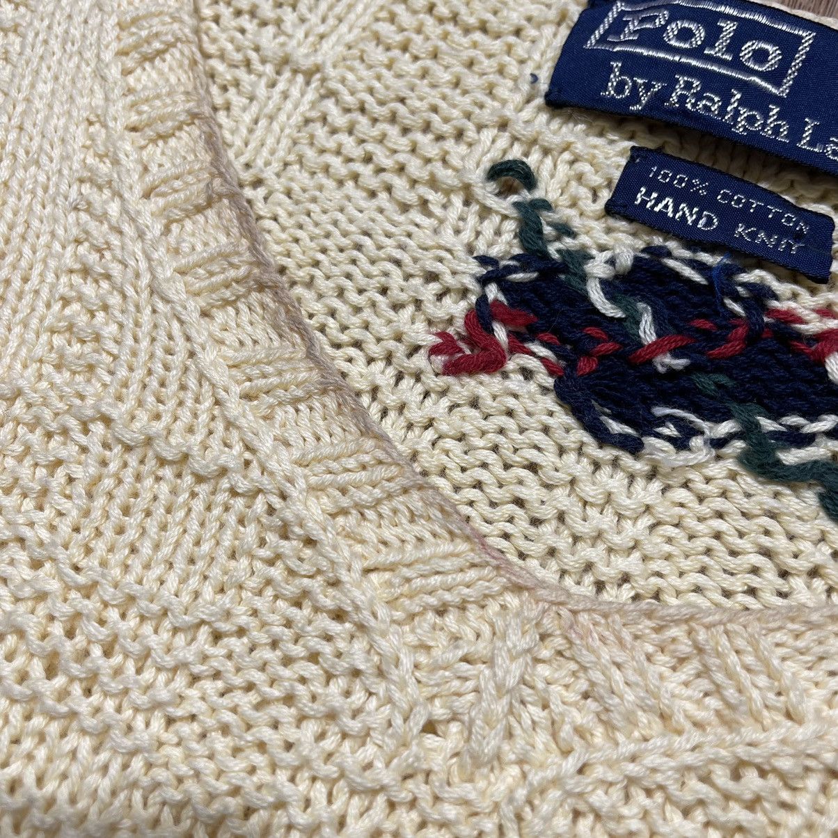 Polo Ralph Lauren × Vintage Sweater Polo Vintage Hand Knit Size US XL / EU 56 / 4 - 8 Thumbnail