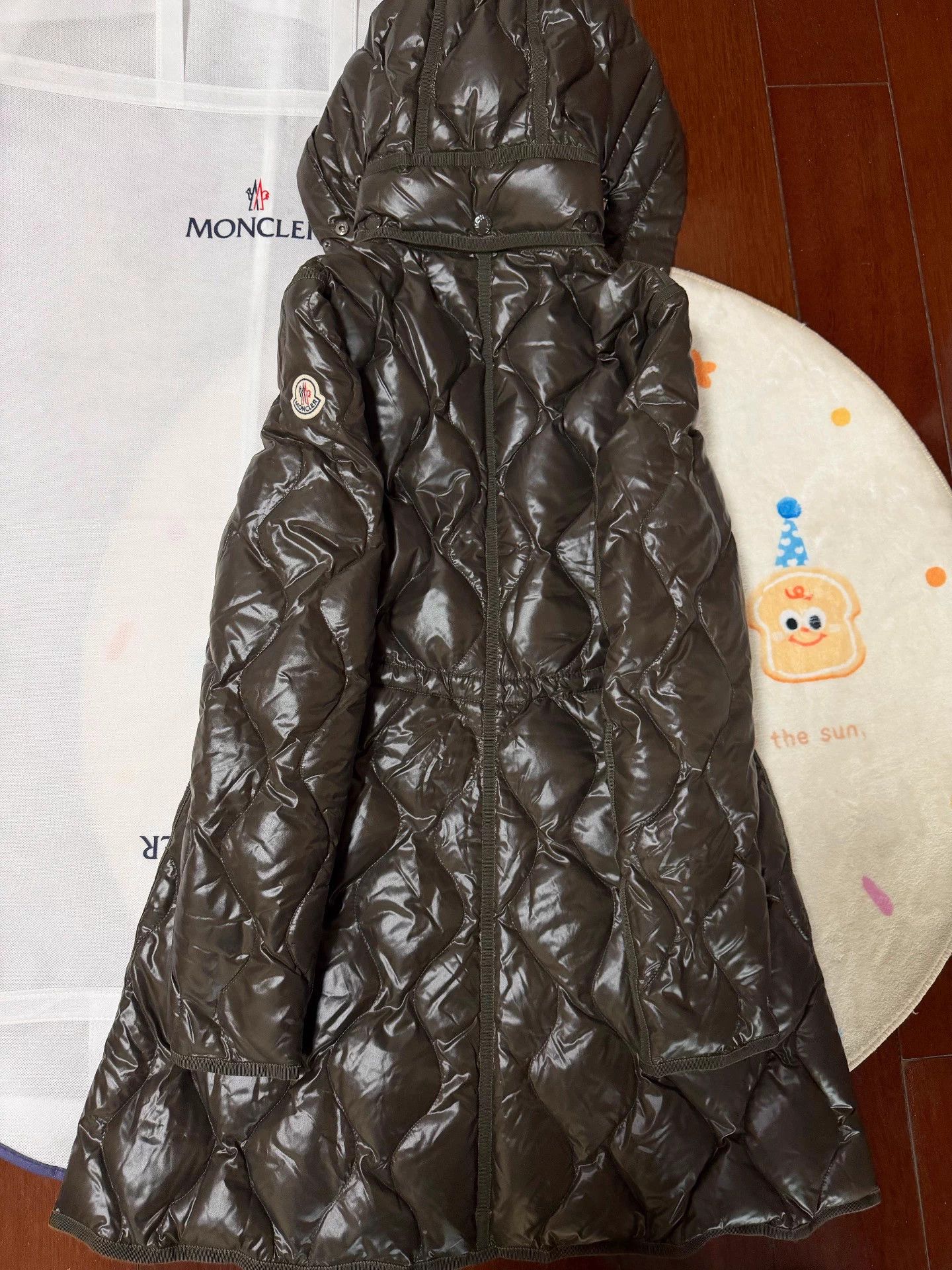 Moncler Moncler long quilted diamond down coat size 0 Size XS / US 0-2 / IT 36-38 - 6 Thumbnail