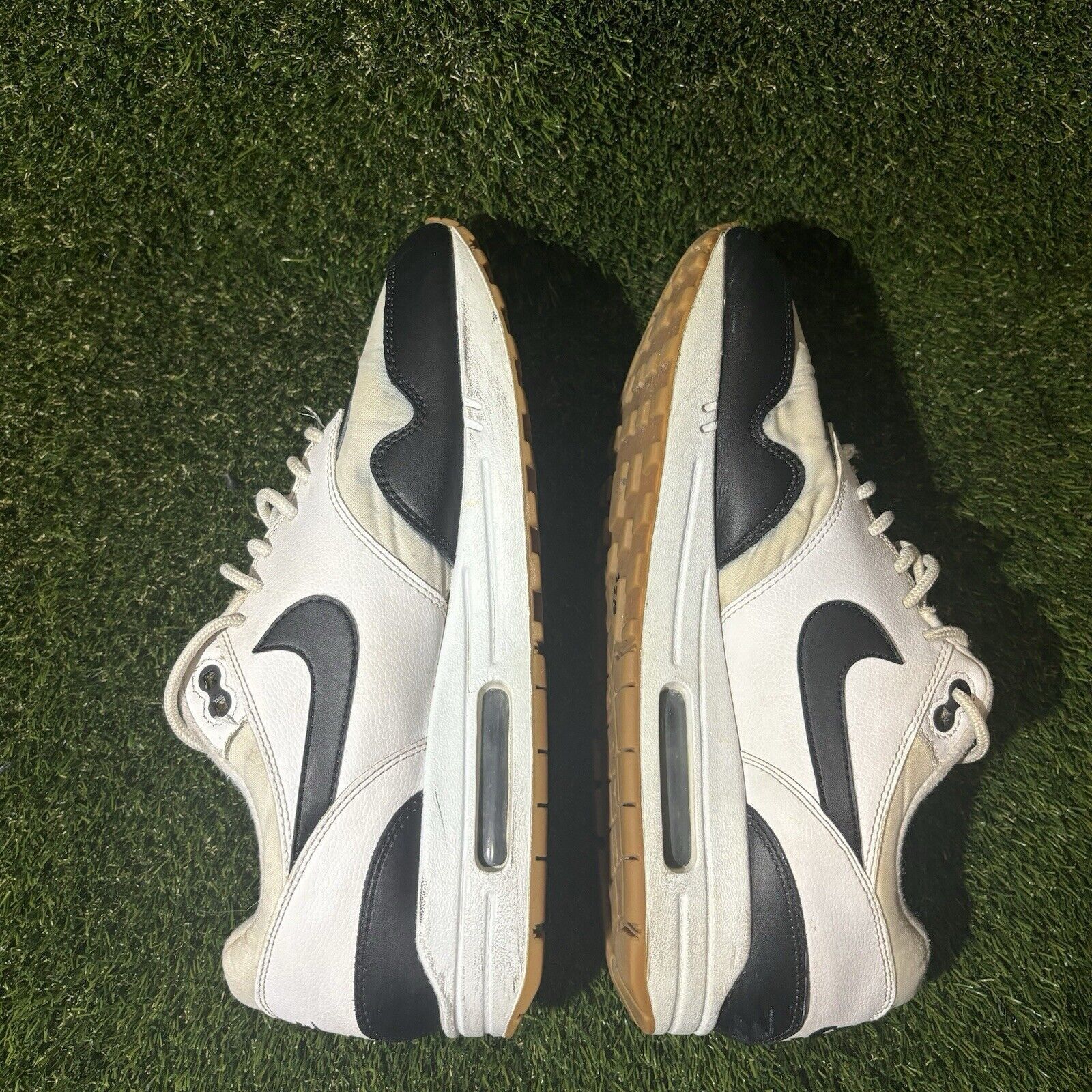 Nike Size 10 - Nike Air Max 1 White Black Gum Size US 10 / EU 43 - 7 Thumbnail