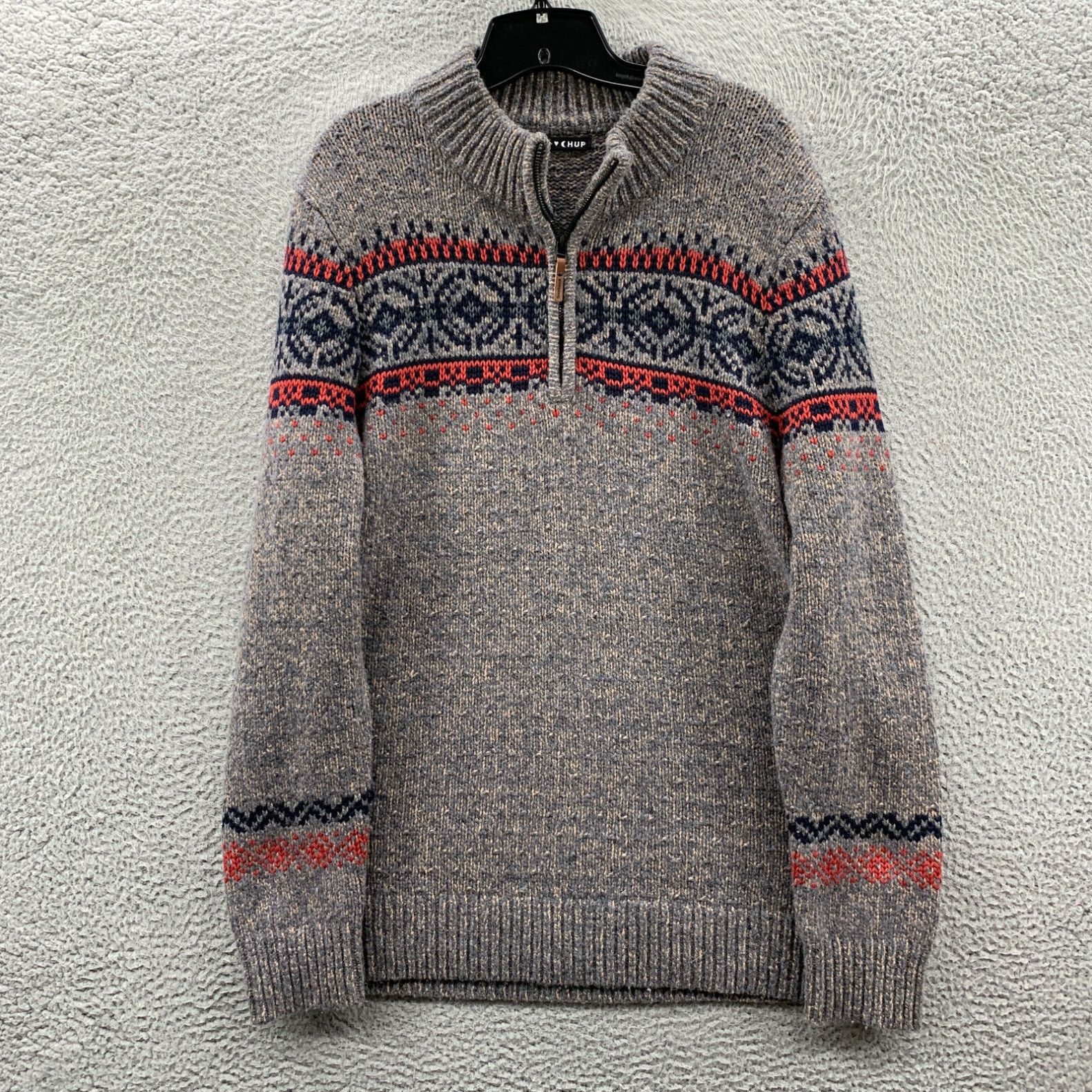 image of Vintage Smartwool Sweater Mens XL Gray Chup in White