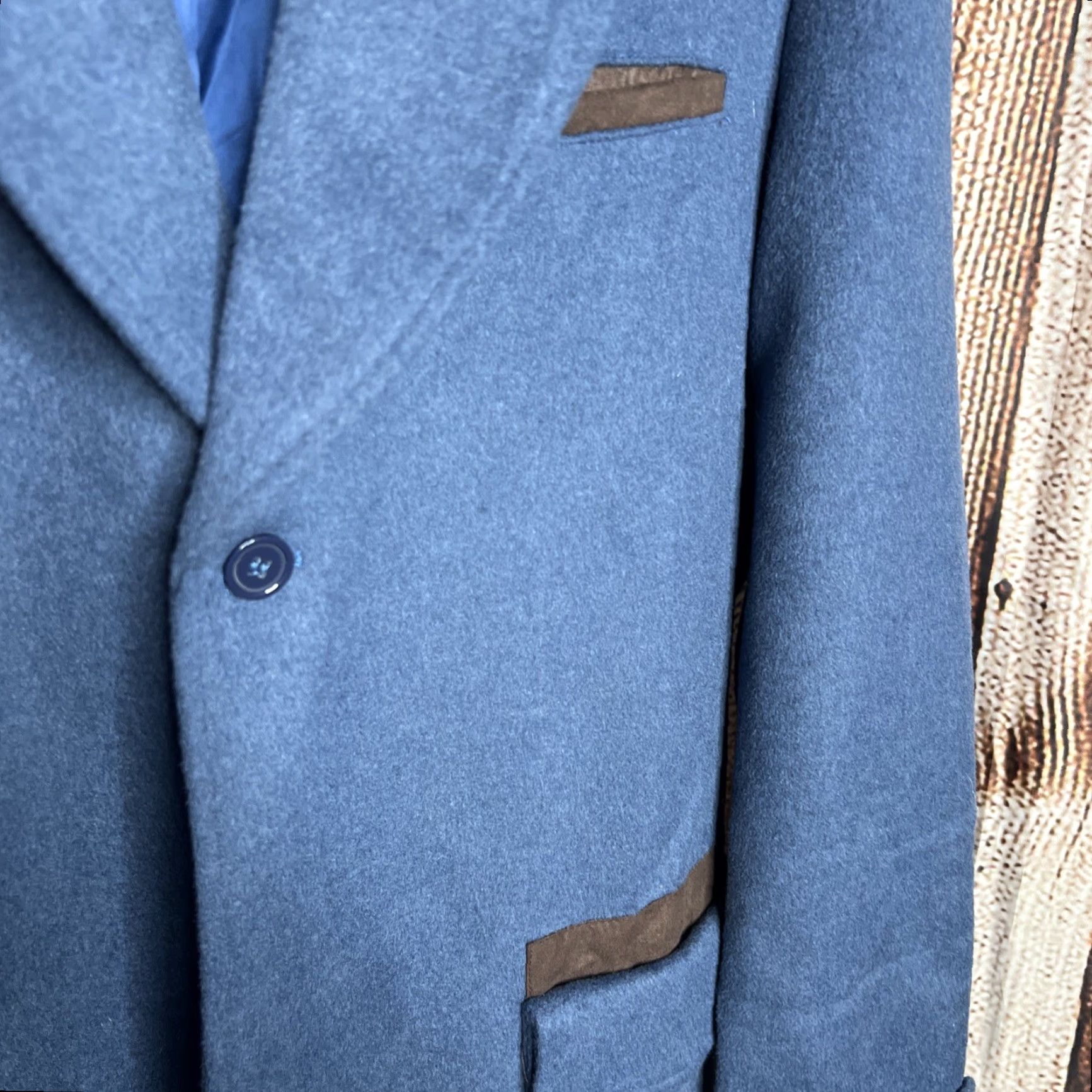 Vintage Fantastic Beasts Men's Newt Scamander Overcoat Size Large Blue Wool Blend Size US L / EU 52-54 / 3 - 3 Thumbnail