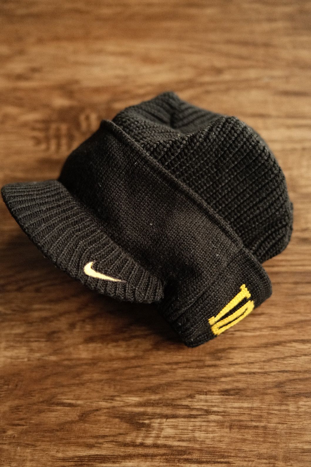 Nike Iowa State Nike Knit Beanie with Gold Swoosh Size ONE SIZE - 1 Thumbnail
