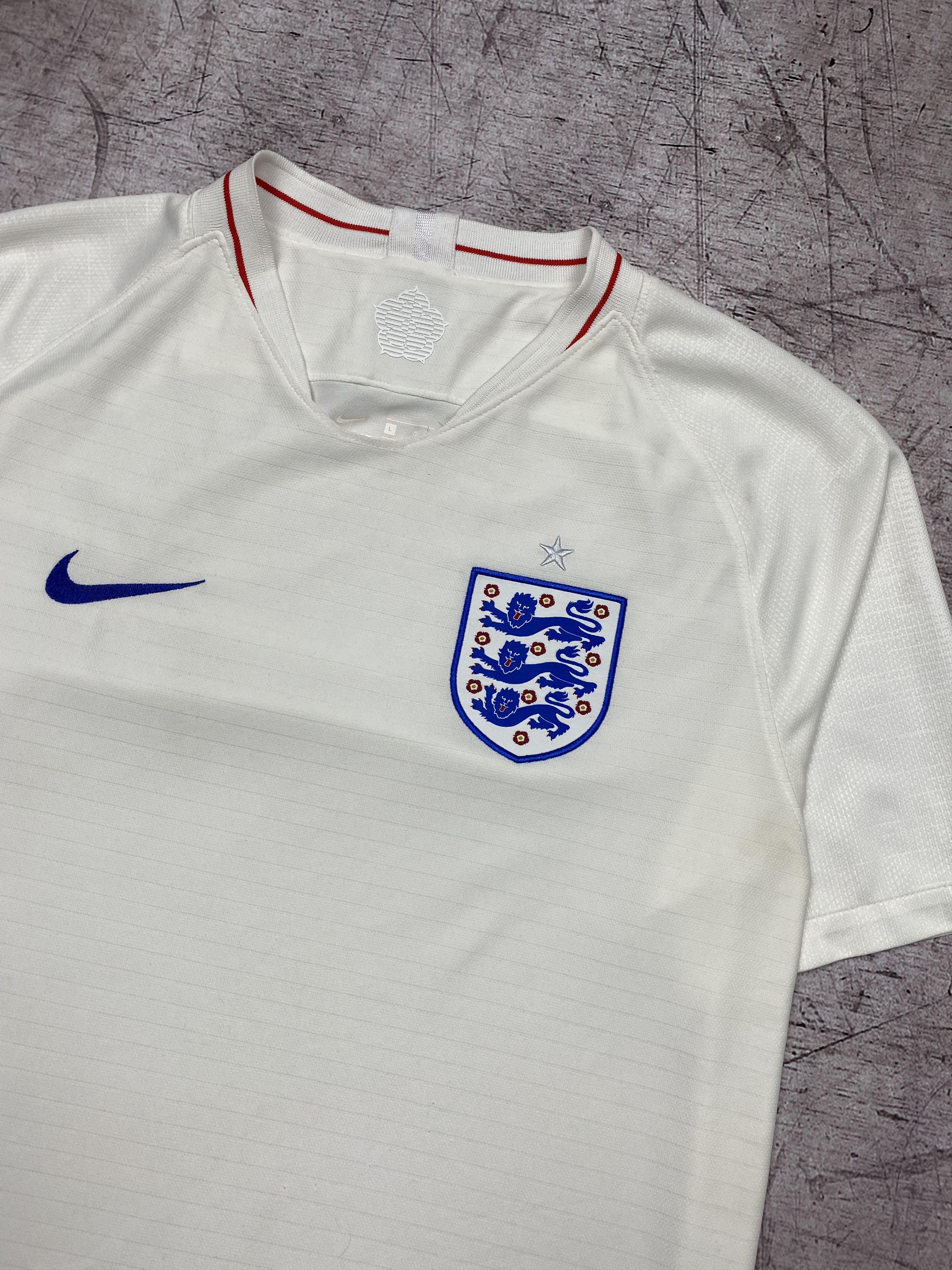 Nike × Vintage Nike England Vintage Mens Jersey T-Shirt Size US L / EU 52-54 / 3 - 2 Thumbnail