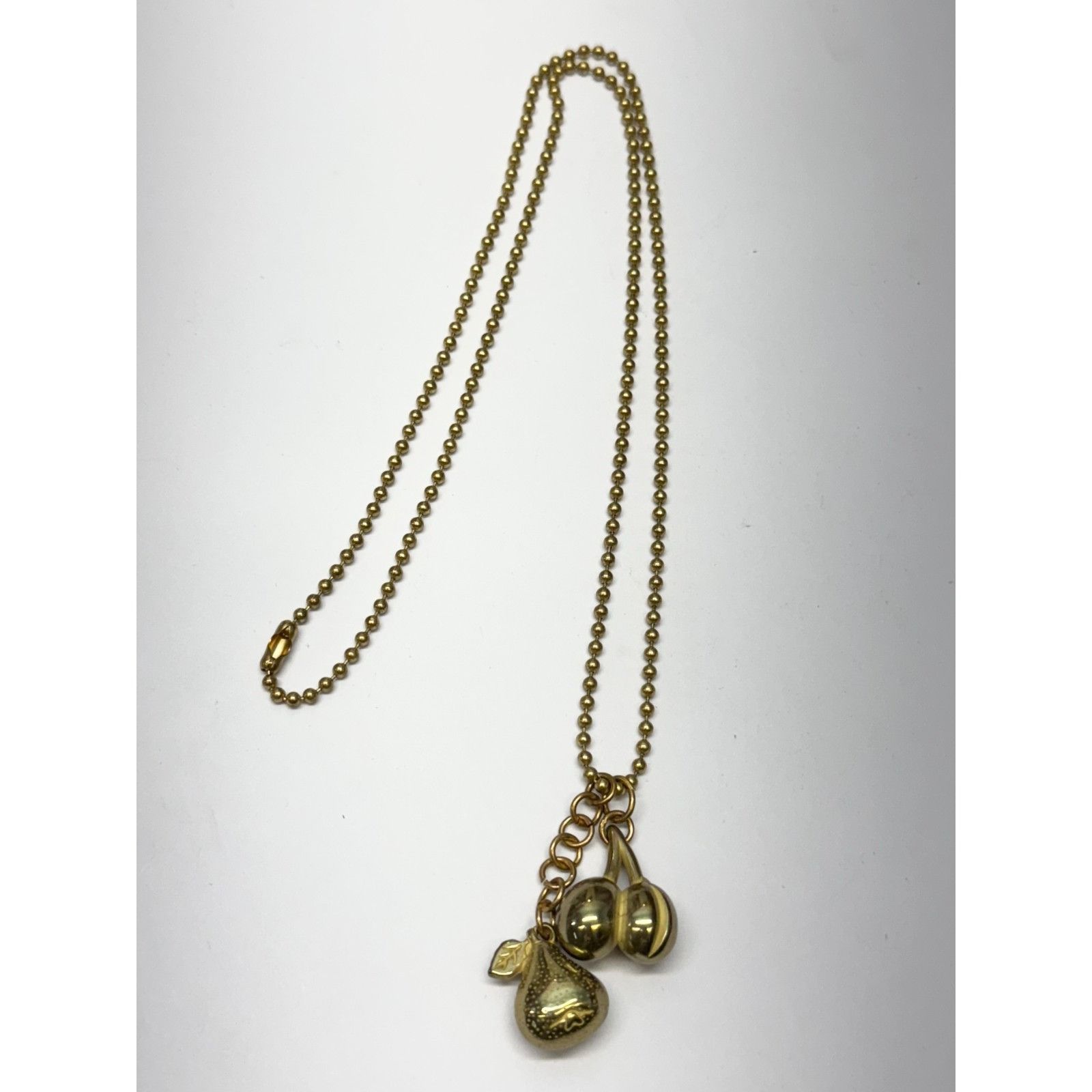 Vintage Vintage bead chain fruit charm necklace Size ONE SIZE - 3 Thumbnail