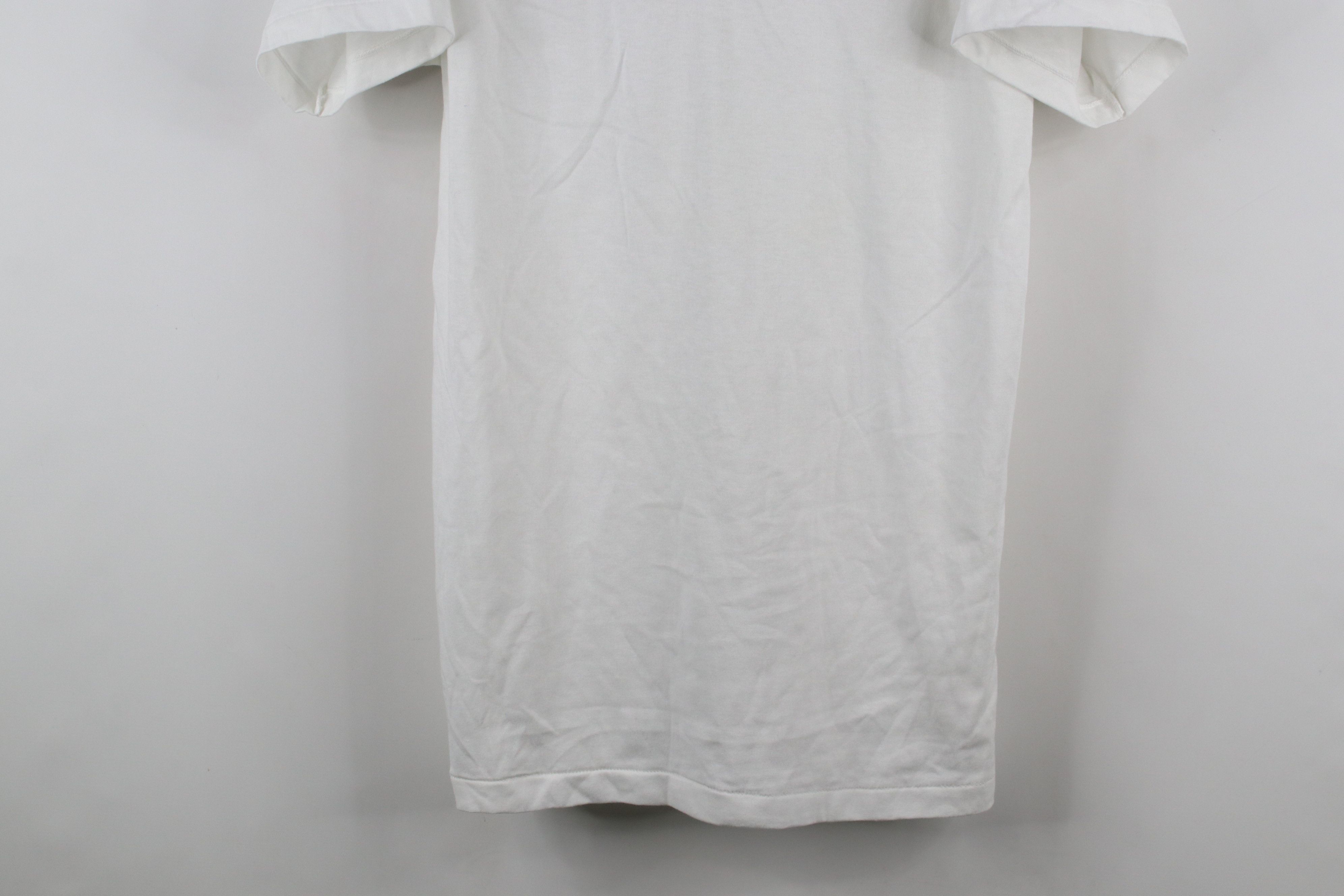 Vintage Deadstock Vintage 90s Streetwear Henley T-Shirt White USA Size US L / EU 52-54 / 3 - 3 Thumbnail
