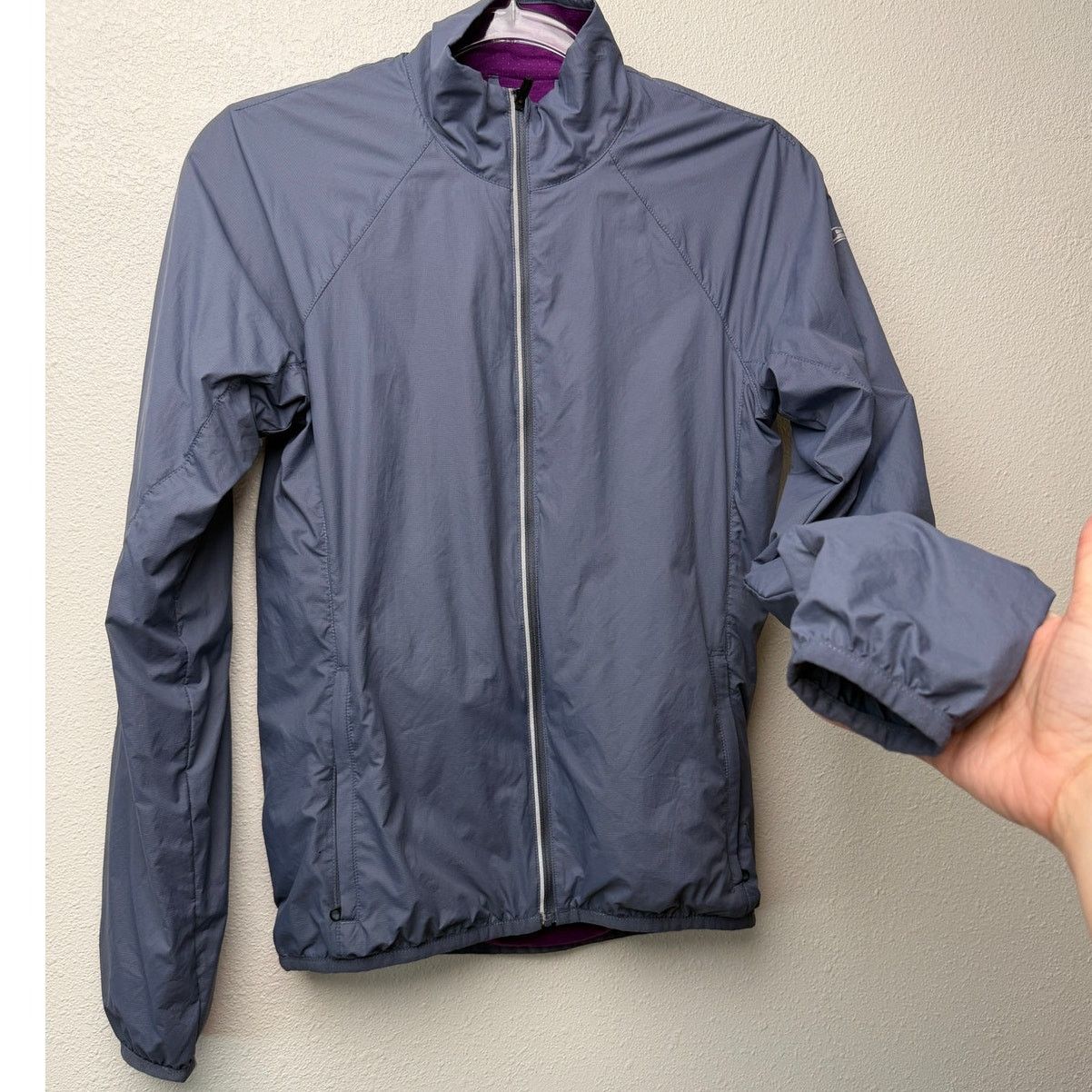Icebreaker Icebreaker GT Cool-Lite Gray Merino Windbreaker Jacket Women Size XS / US 0-2 / IT 36-38 - 2 Thumbnail