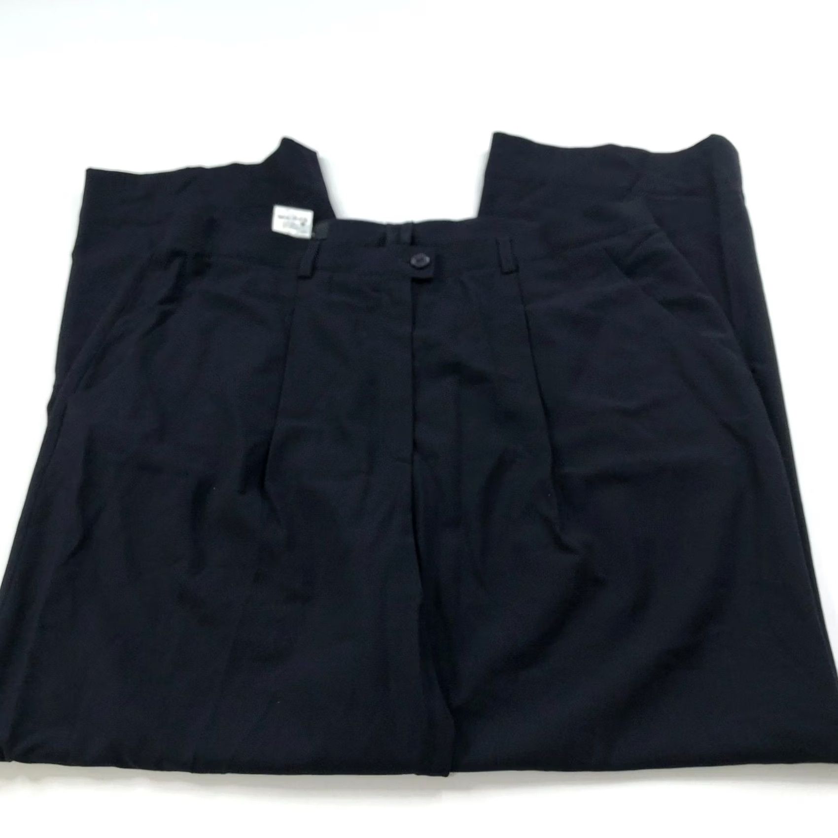Escada VINTAGE Escada Dress Pants Blue Wool High Rise 16 34W 28L Women Pockets Front Flat Front Size 16 Womens Size 38" / US 16 / IT 52 - 4 Thumbnail