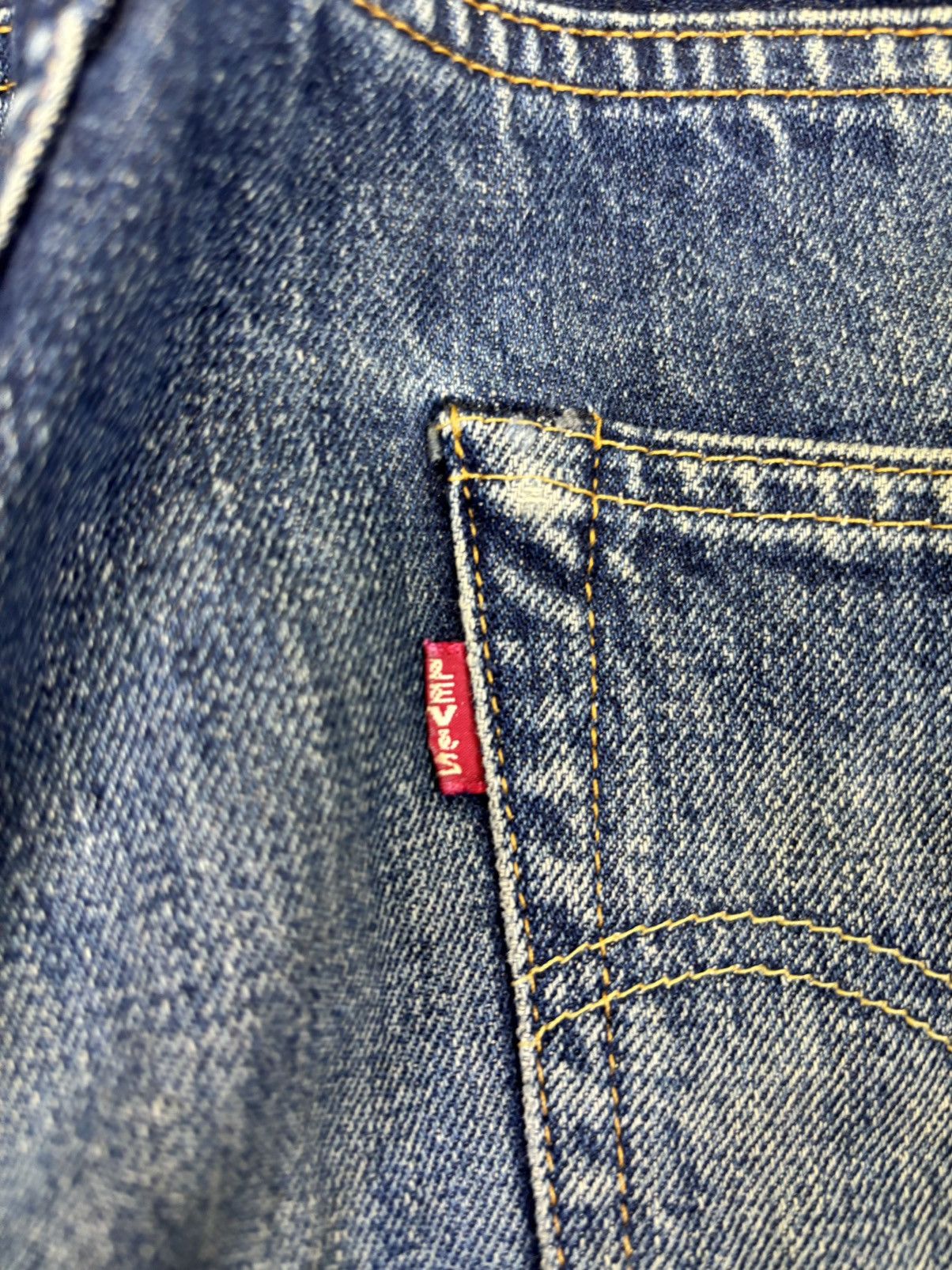 Levi's 💥Thrashed💥Vintage 90s Levis Big E 501XX Denim Selvedge F929 Size US 28 / EU 44 - 16 Thumbnail