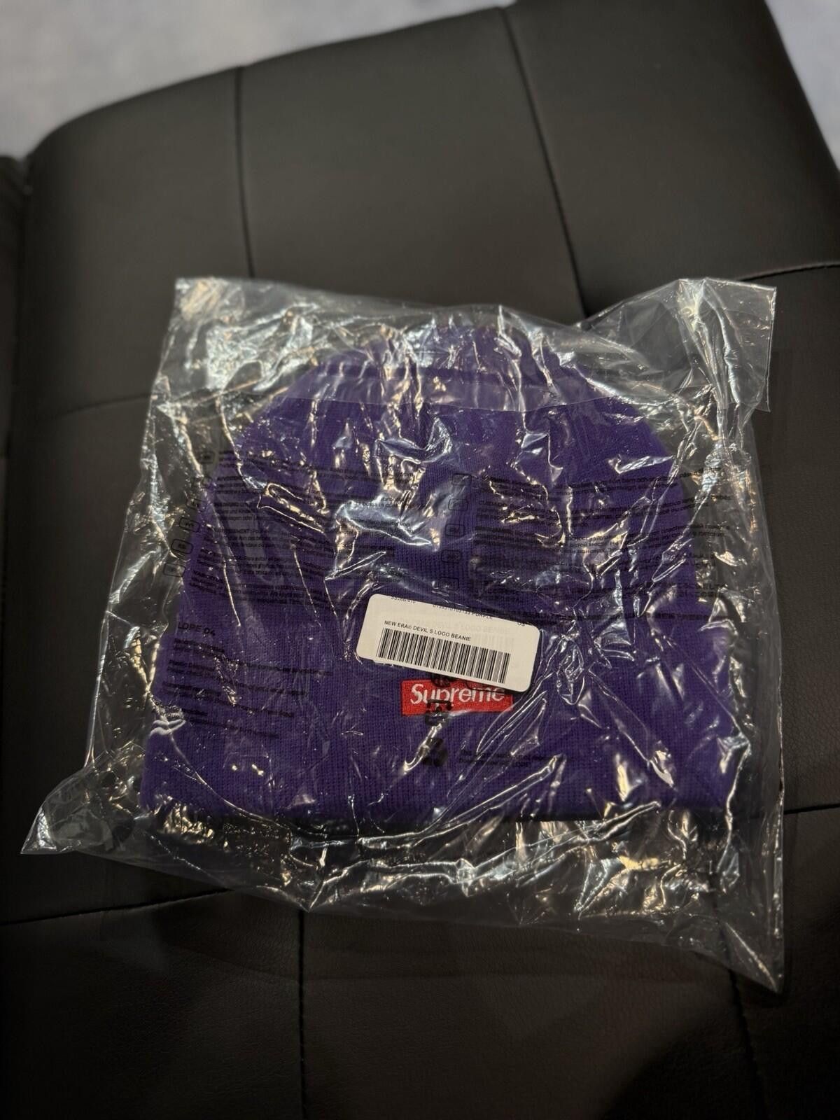 Supreme Supreme New Era Devil S Logo Beanie - Purple- Brand New Size ONE SIZE - 5 Thumbnail