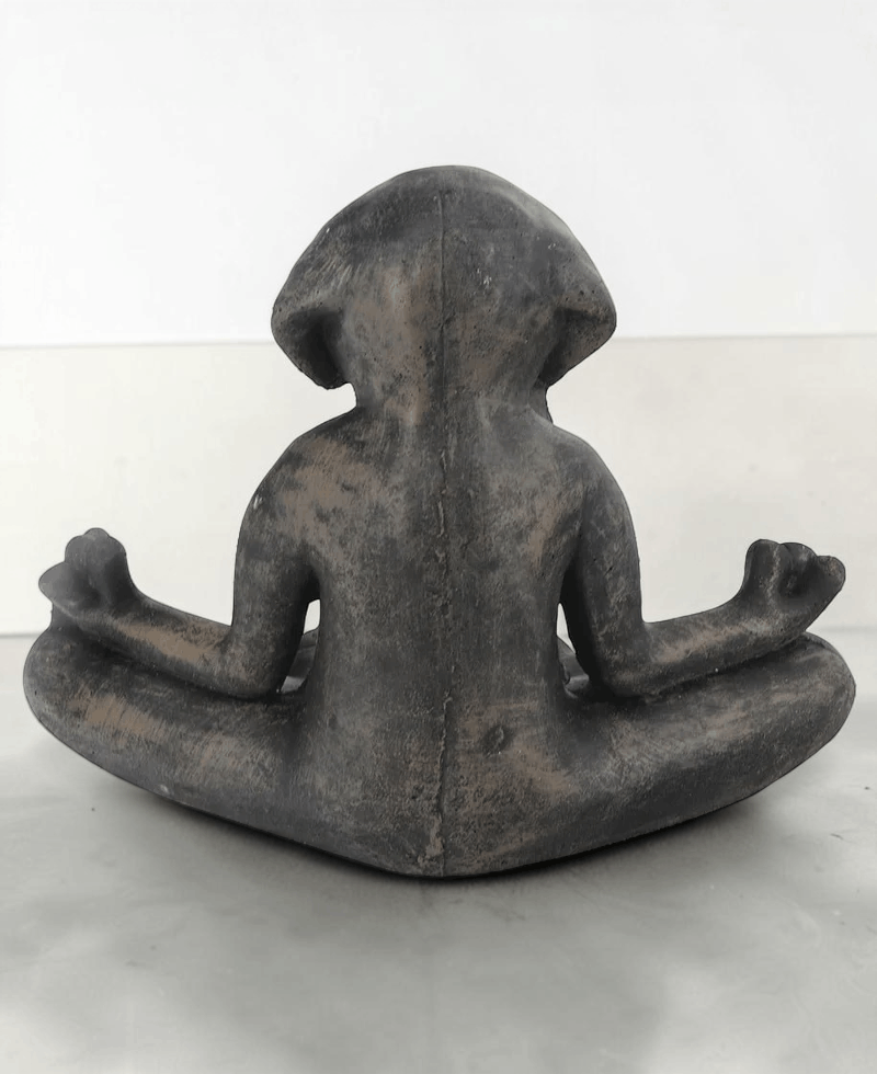 Other Meditating Dog Solid Cast Stone Statue - Zen Garden Decor Size ONE SIZE - 2 Thumbnail