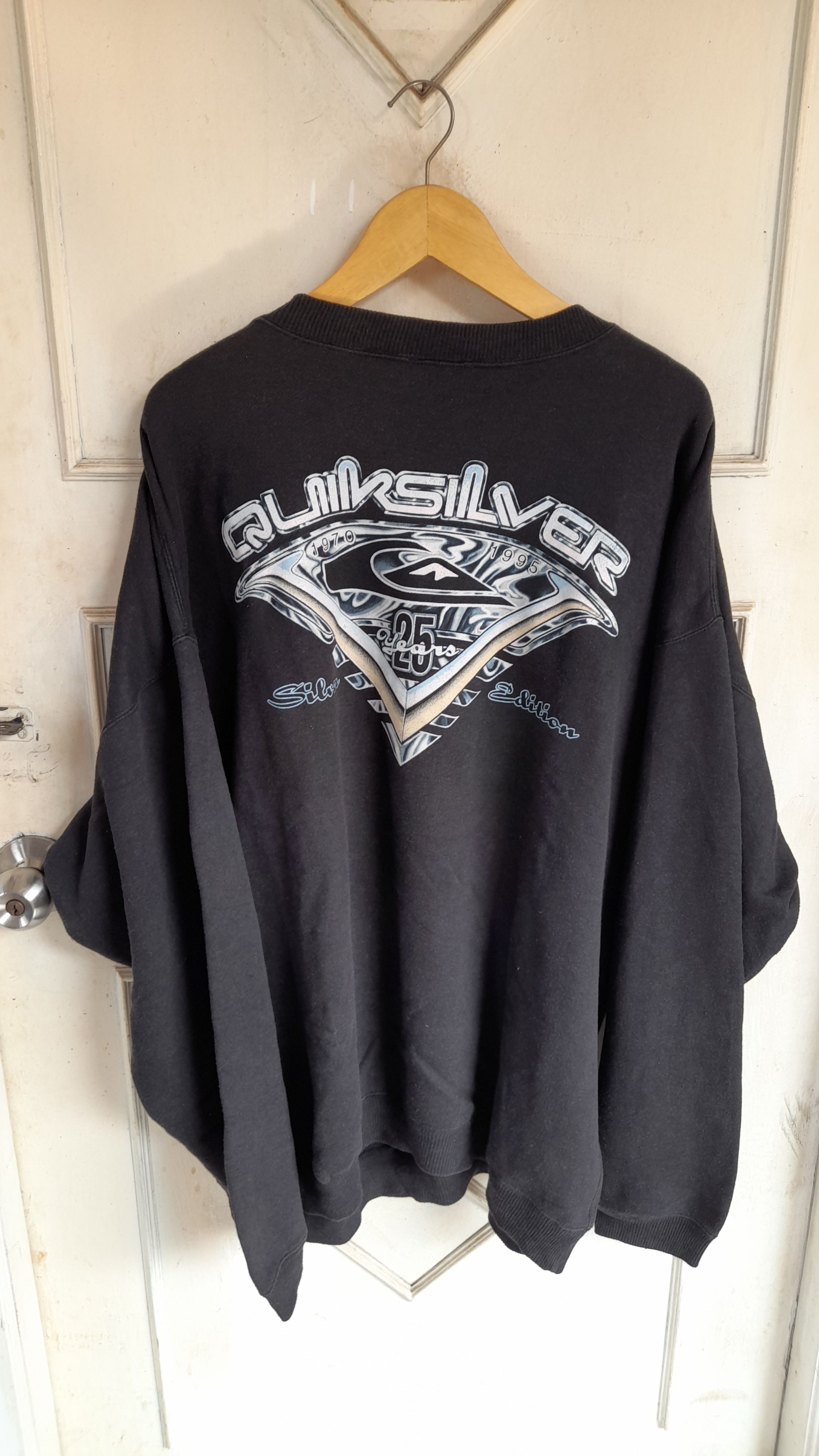 Quiksilver × Vintage Vintage Sweatshirt Quiksilver 25th Anniversary Edition Size US XL / EU 56 / 4 - 1 Thumbnail