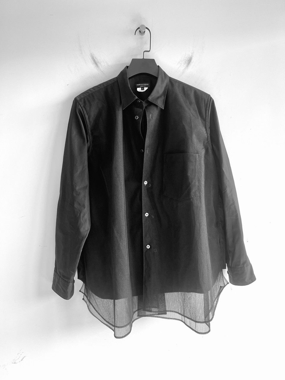 Comme des Garcons Homme Plus COMME des GARCONS PLUS Triple Layer Sheer Mesh Overlay Shirt Size US S / EU 44-46 / 1 - 1 Thumbnail