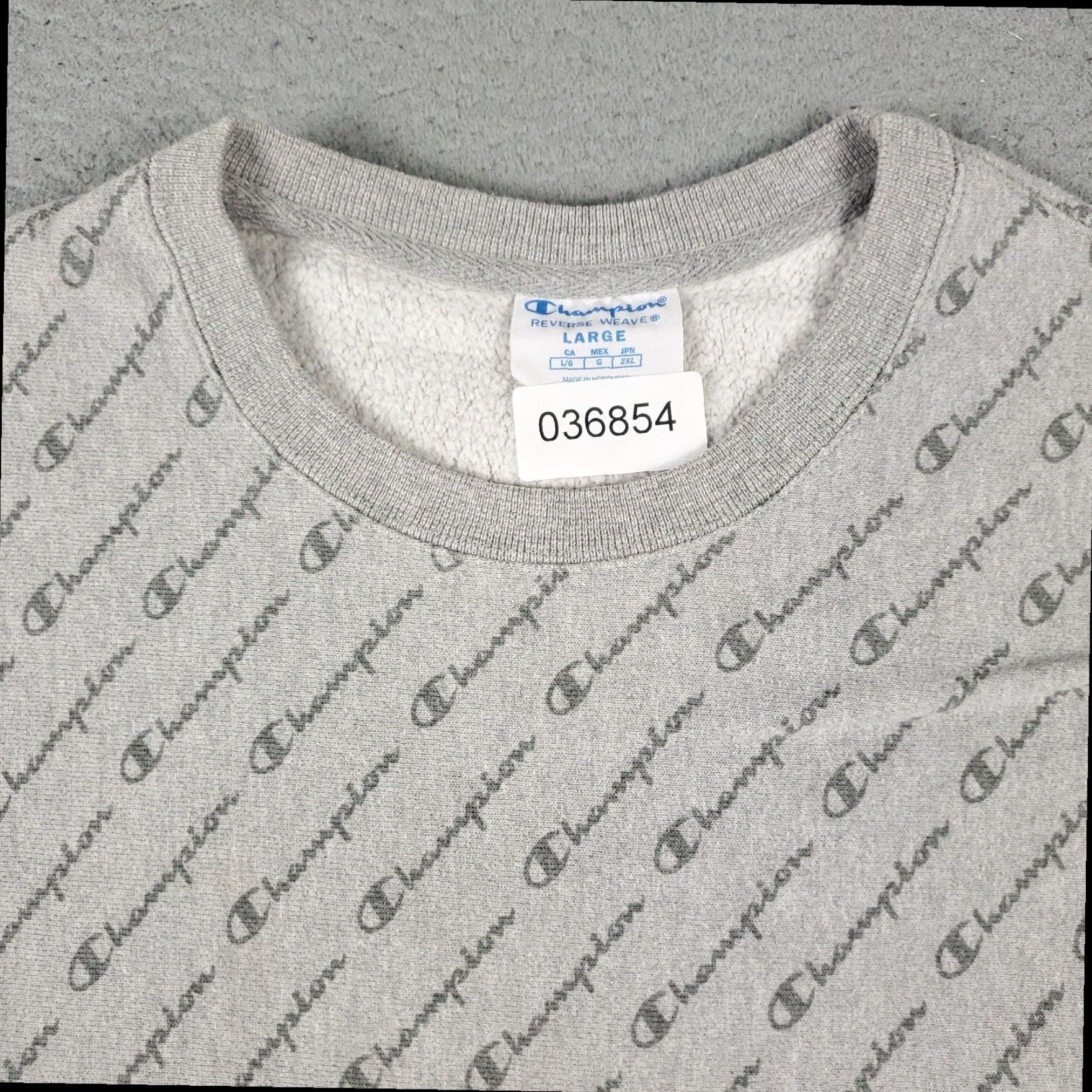 Champion Champion Reverse Weave Womens Large XL Ladies Gray Pullover Sweatshirt Size L / US 10 / IT 46 - 2 Thumbnail