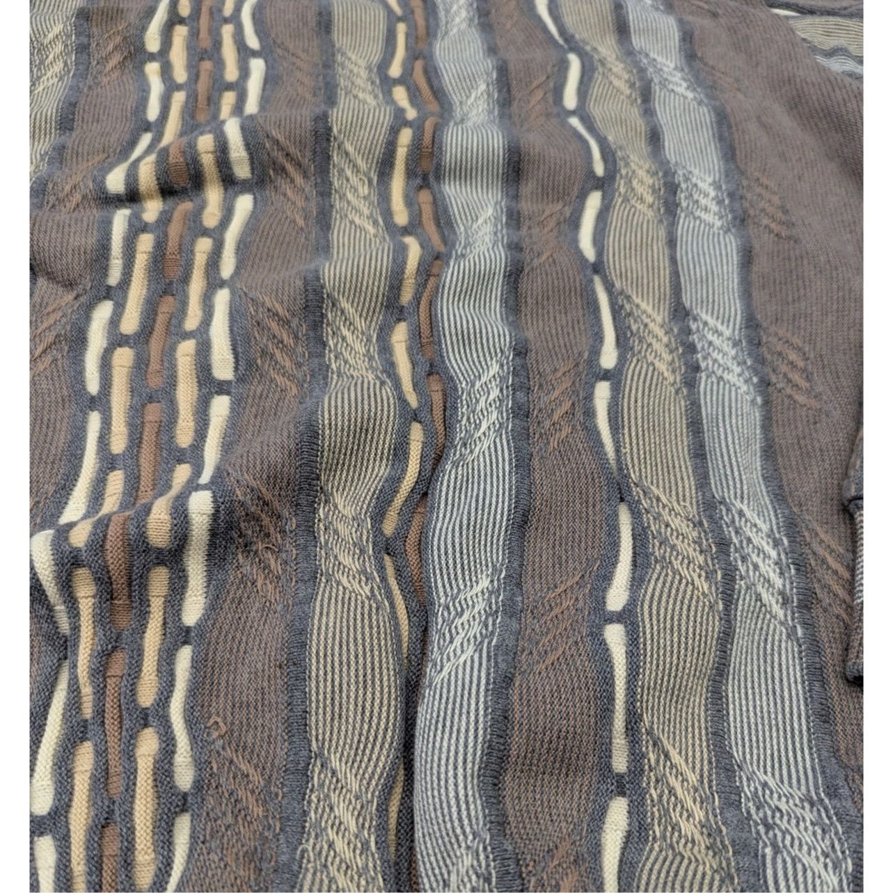 Coogi × Vintage Vintage 3D Knit muted tones coogi style sweater Size US XL / EU 56 / 4 - 4 Thumbnail