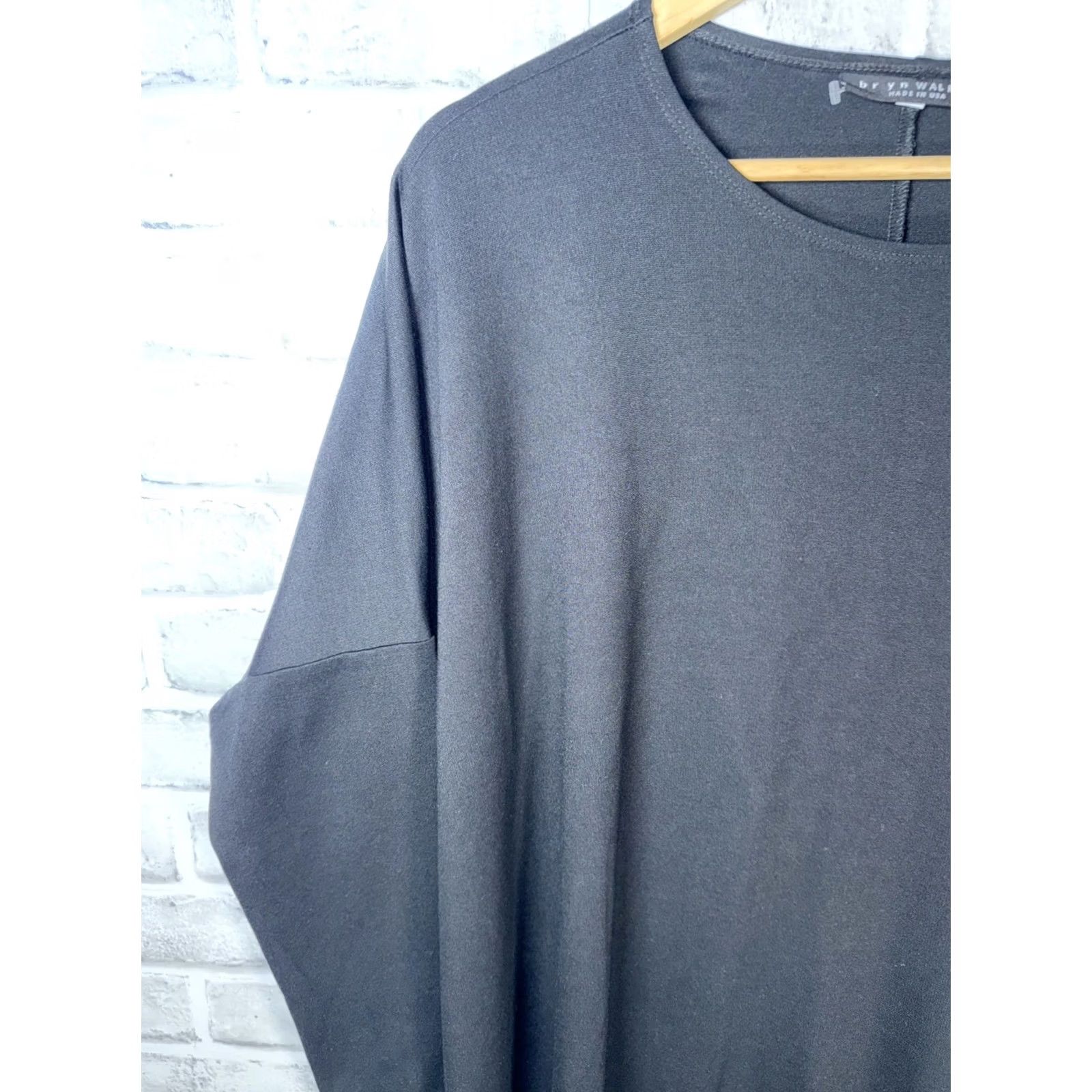 Vintage VINTAGE Bryn Walker Modal/nylon Blend Black Oversized Womens Small Dress Size S / US 4 / IT 40 - 5 Thumbnail