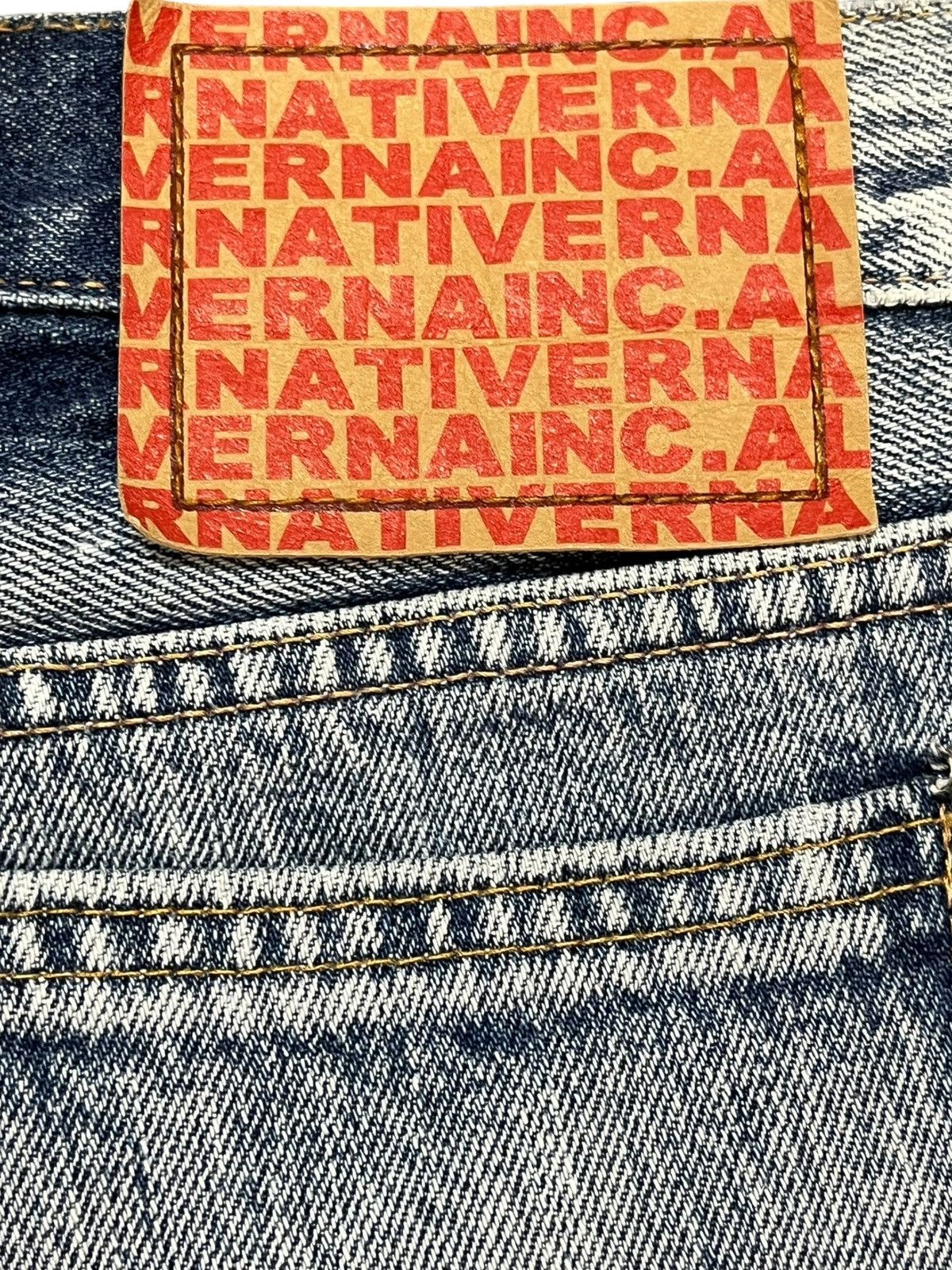 Hysteric Glamour Vintage RNATIVE Acid Wash Grunge Distressed Denim Size US 33 - 8 Thumbnail