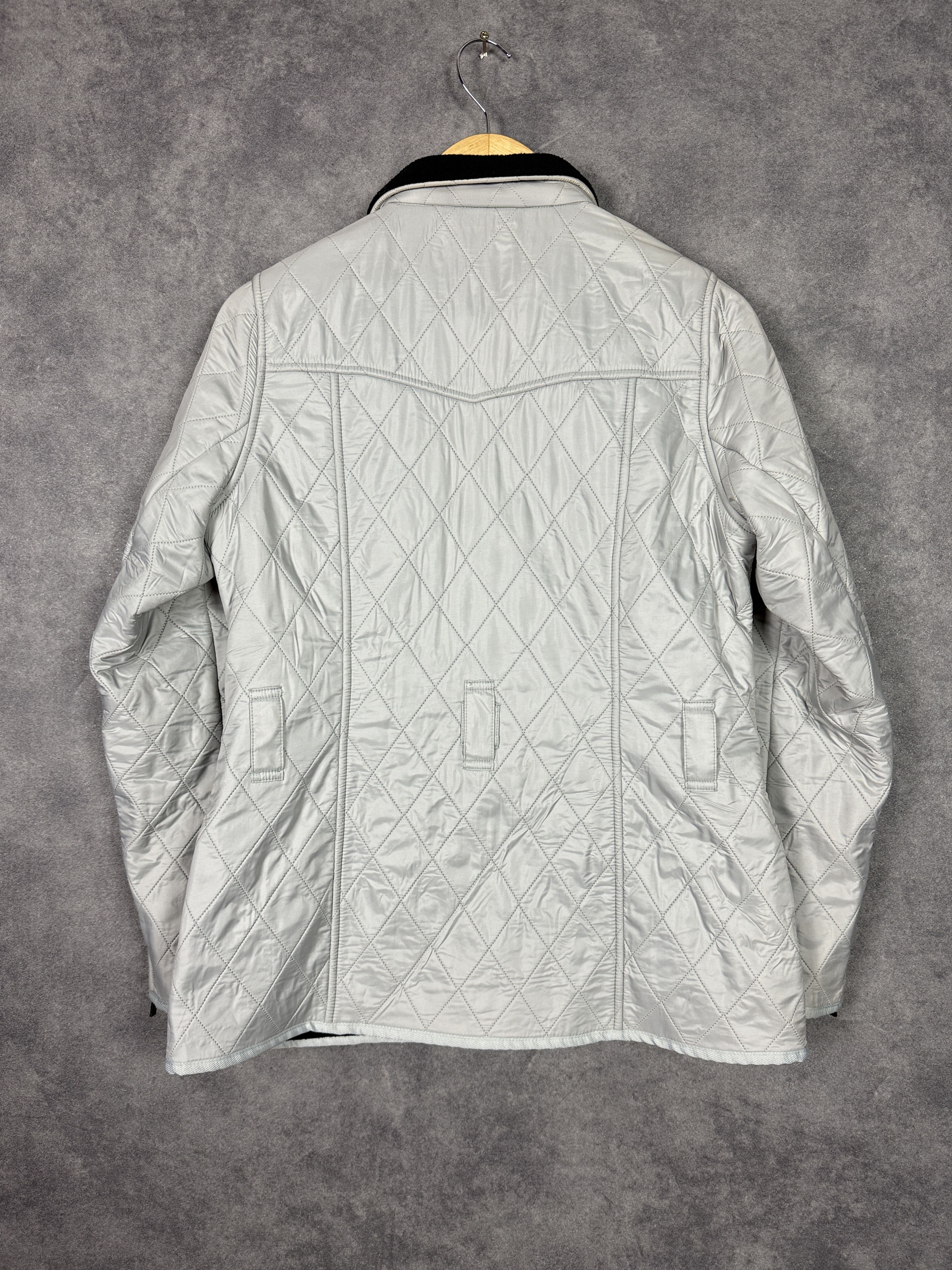 Barbour Barbour International quilted zip-up jacket grey mini logo Size M / US 6-8 / IT 42-44 - 7 Thumbnail