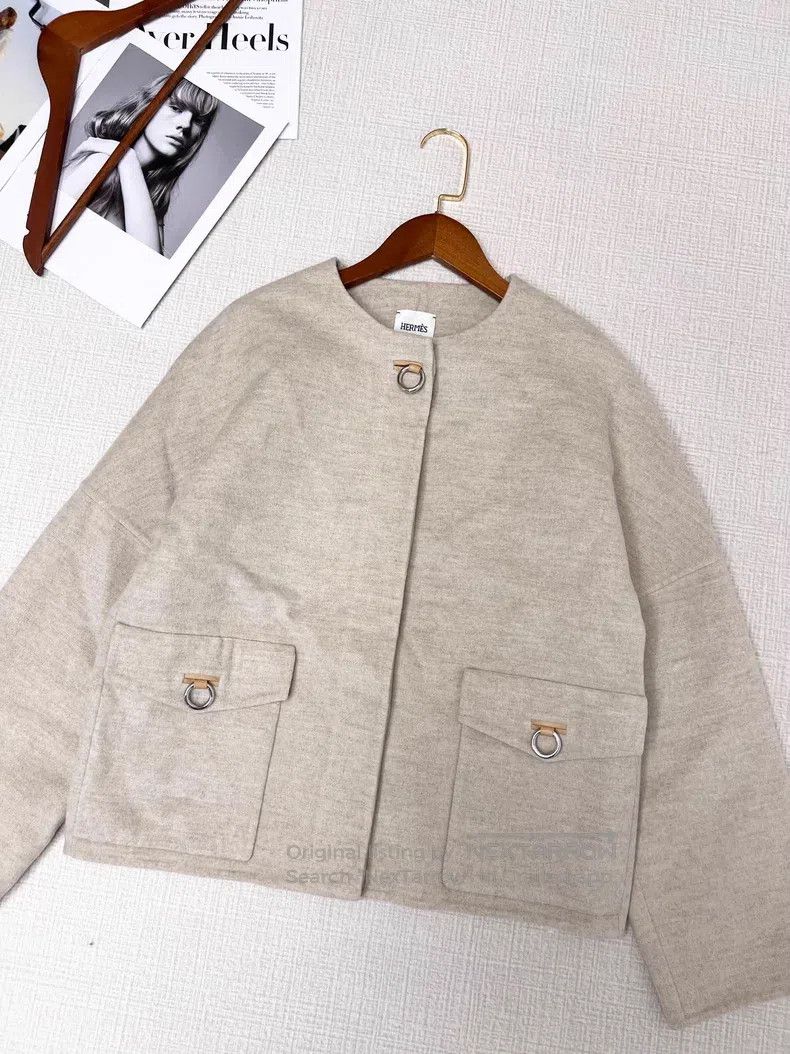Hermes Hermes Loop-buttoned cashmere coat Size XS / US 0-2 / IT 36-38 - 2 Thumbnail