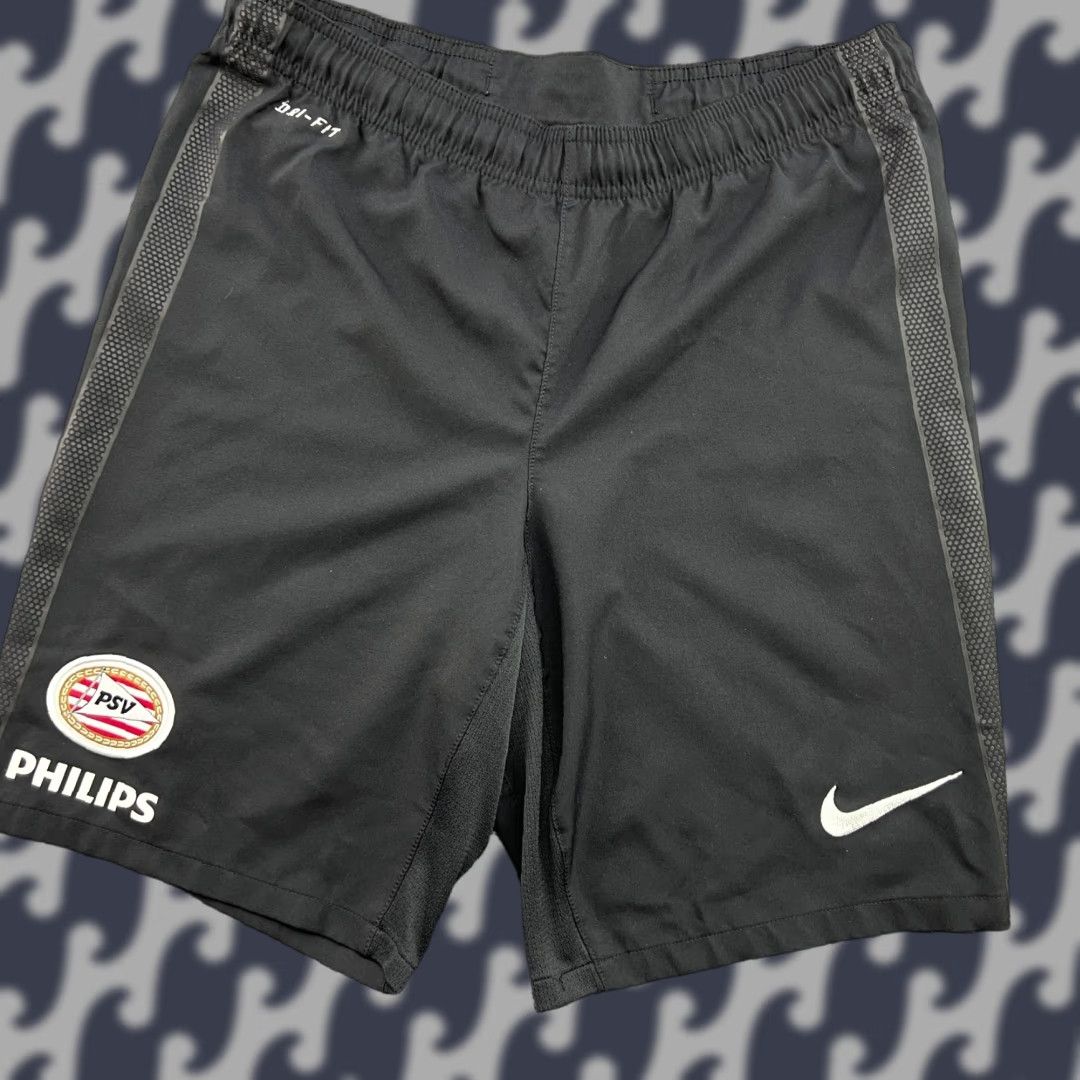 Nike Nike PSV Eindhoven 2012 2013 Shorts Mens Small Football Black Nike Size US 29 - 1 Thumbnail