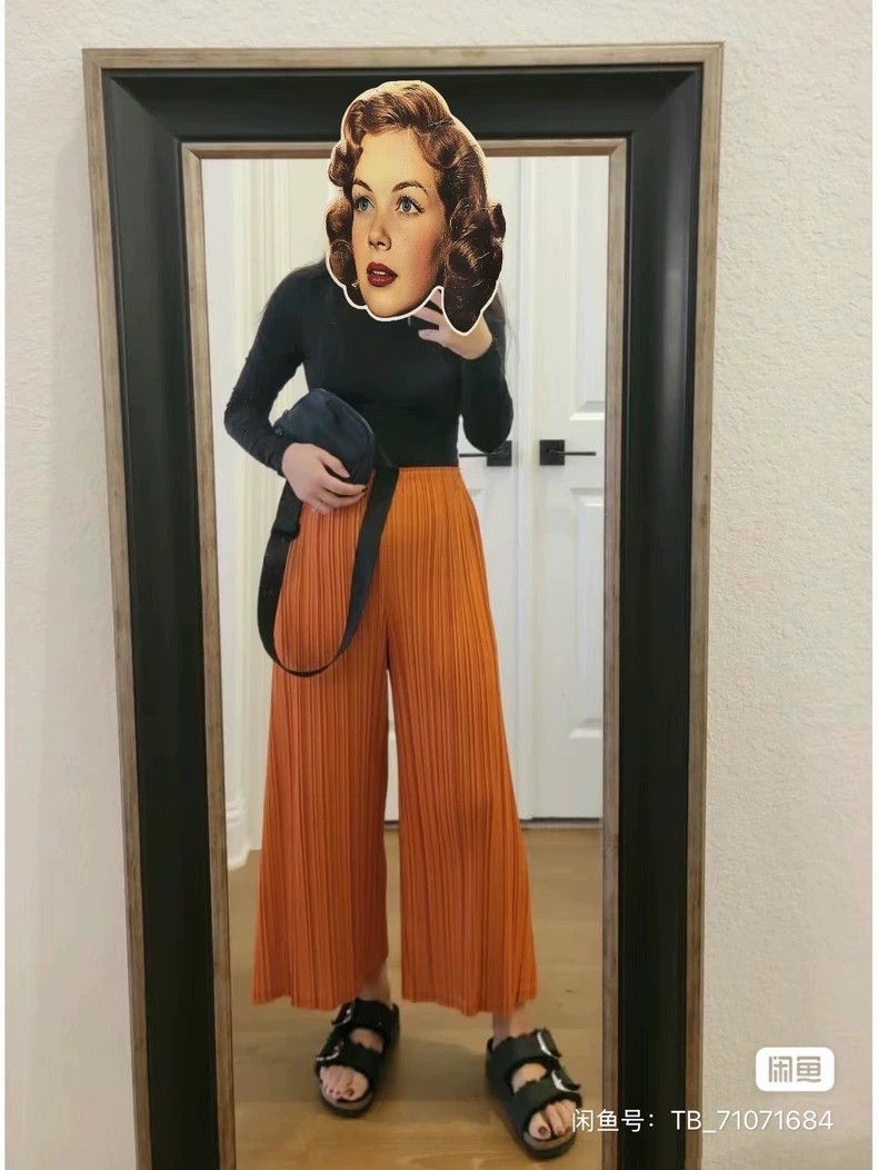 Issey Miyake Issey Miyake size:2 Pumpkin-colored pleated pants Size 42" / US 20 - 8 Thumbnail