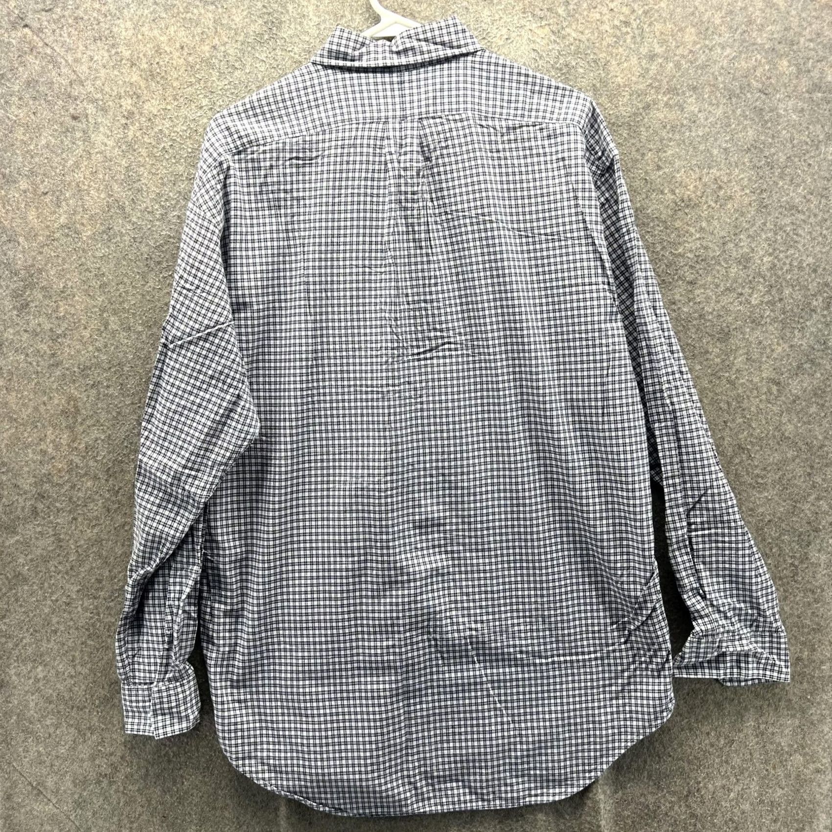 Ralph Lauren VINTAGE Ralph Lauren Shirt Mens Medium Blue Check Button Front Casual Woven Size US M / EU 48-50 / 2 - 7 Thumbnail