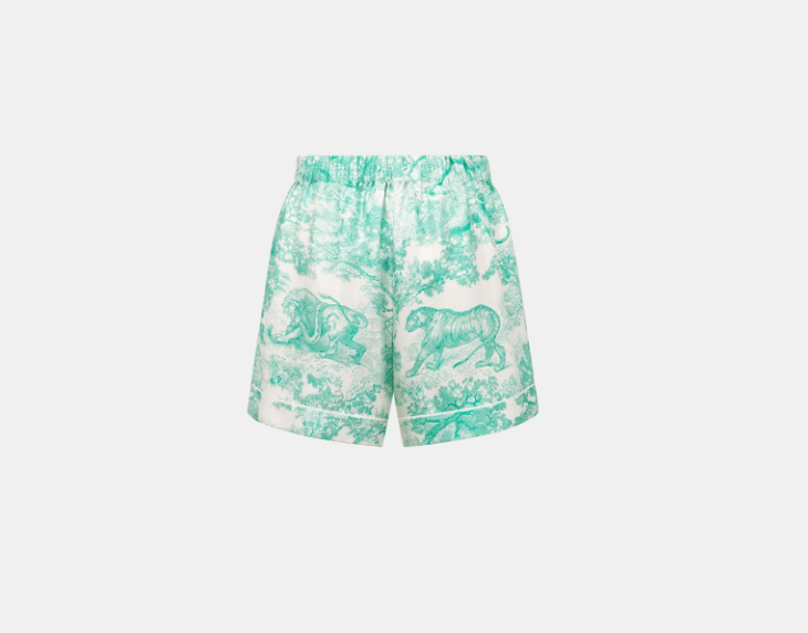 Dior o1w1db10925 341P42 Dioriviera Short in White/Aquamarina Size 25" / US 0 / IT 36 - 2 Thumbnail