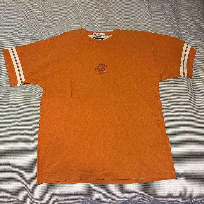 Supreme Supreme Stone Island S/S Top — Orange | Grailed