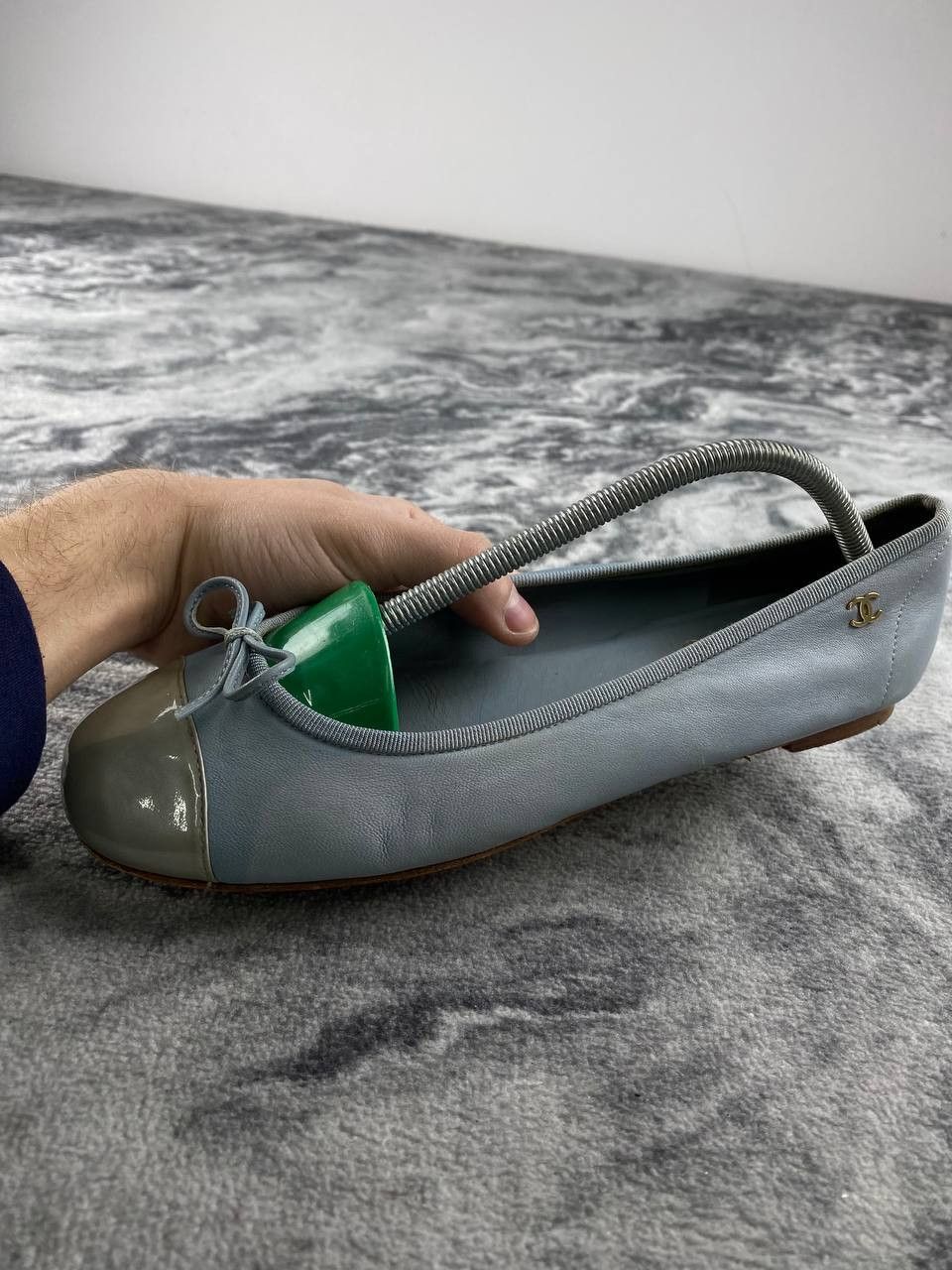 Chanel Chanel Leather Ballet Flats Women 38 Blue Size US 8 / IT 38 - 12 Thumbnail