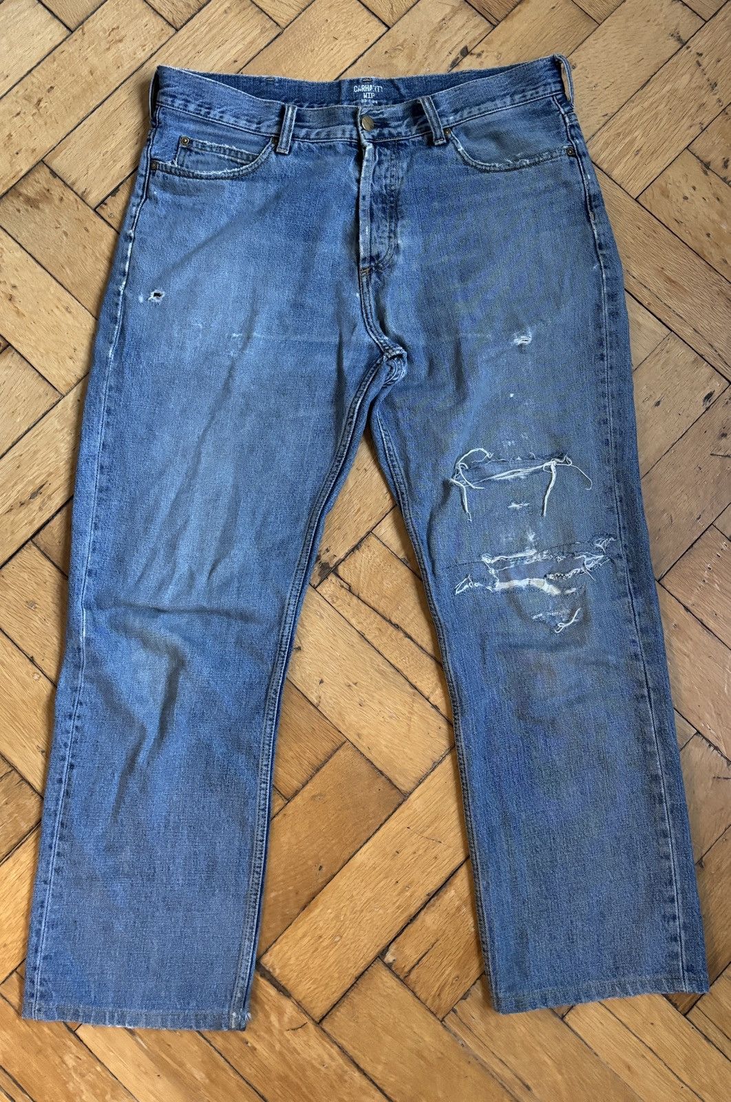 Carhartt Carhartt Distressed Vintage Jeans Size US 33 - 3 Thumbnail