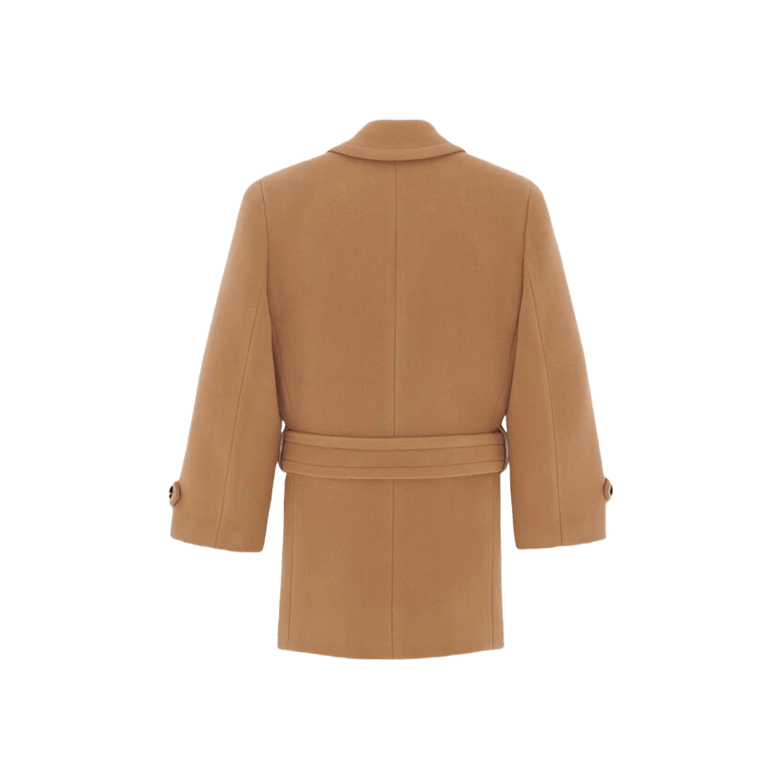Yves Saint Laurent o1s1wg111124 Short Coat in Wool in Brown Size M / US 6-8 / IT 42-44 - 2 Thumbnail