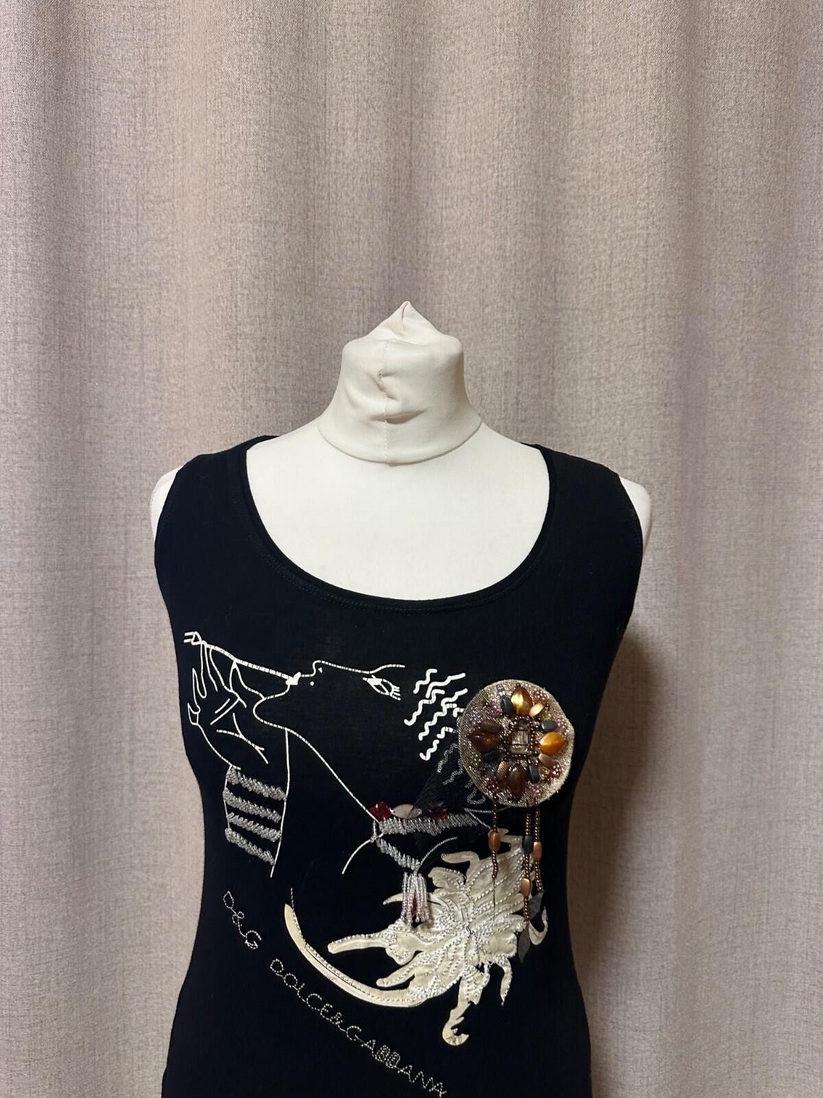 Dolce & Gabbana Vintage Tank Top Dolce Gabbana Sz L Womens Size L / US 10 / IT 46 - 2 Thumbnail
