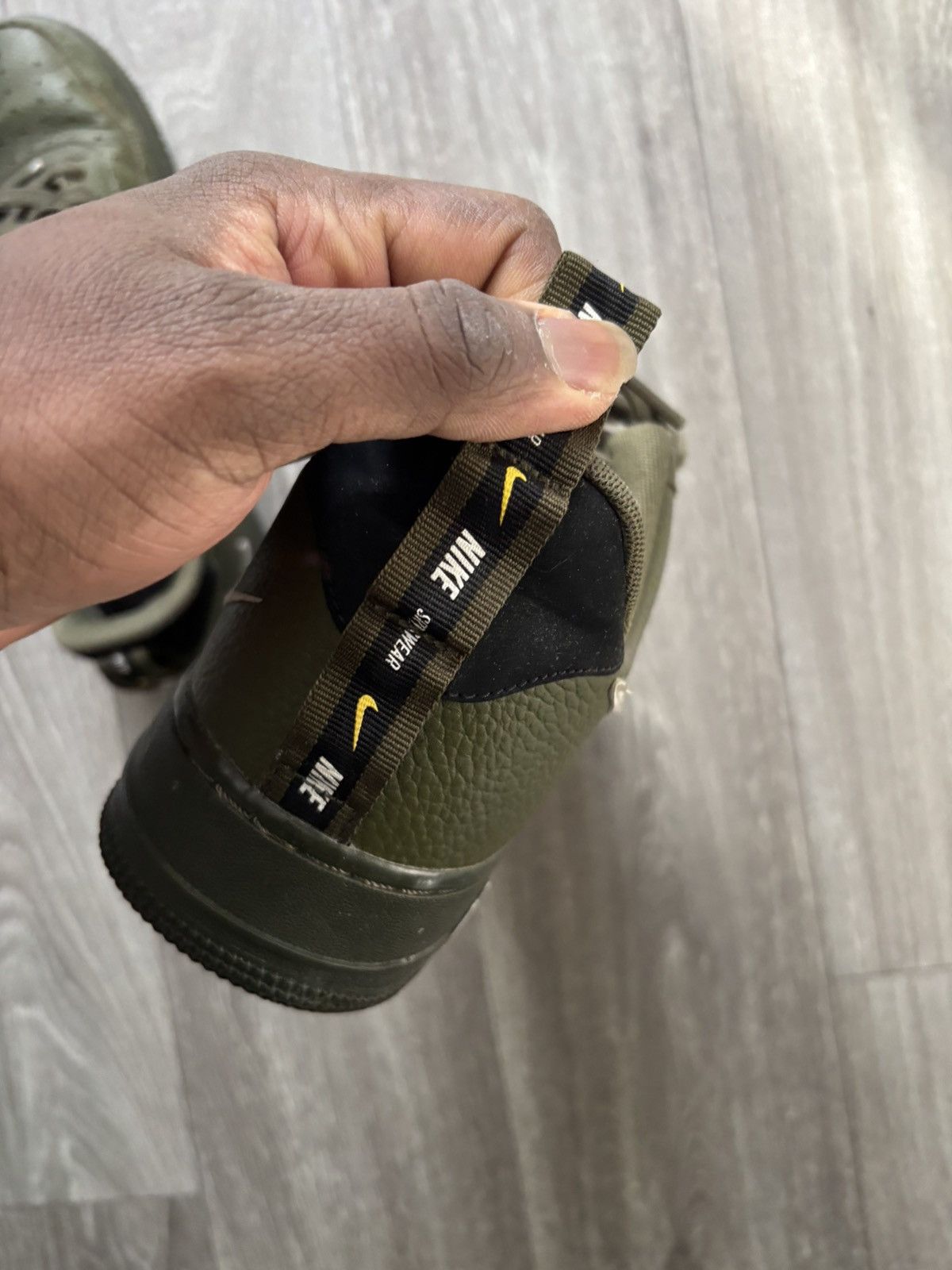 Nike Nike Air Force 1 07 LV8 Utility Olive Canvas Size US 13 / EU 46 - 7 Thumbnail